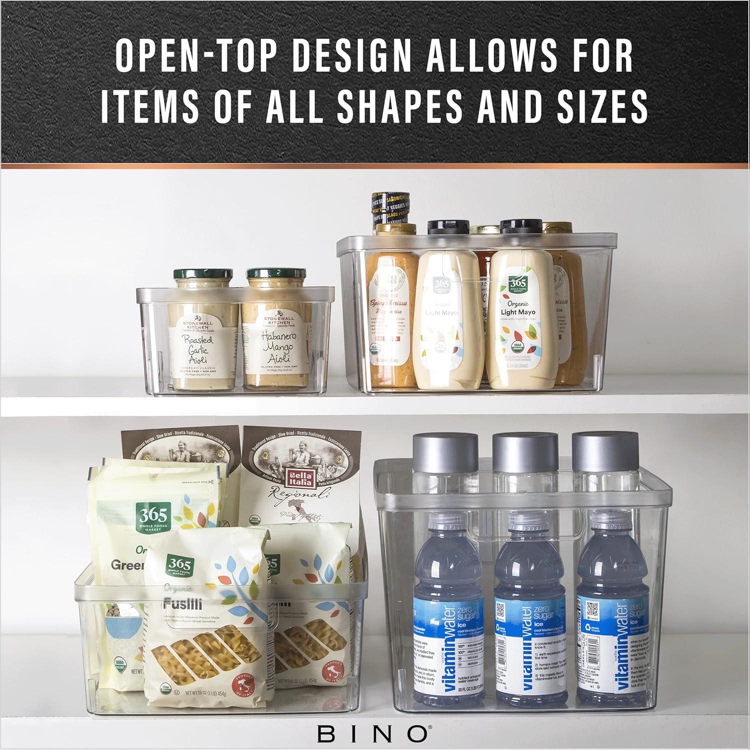 Cajas de Plástico BINO 2 Unidades Grande Multiuso 35.5x30.5x22cm