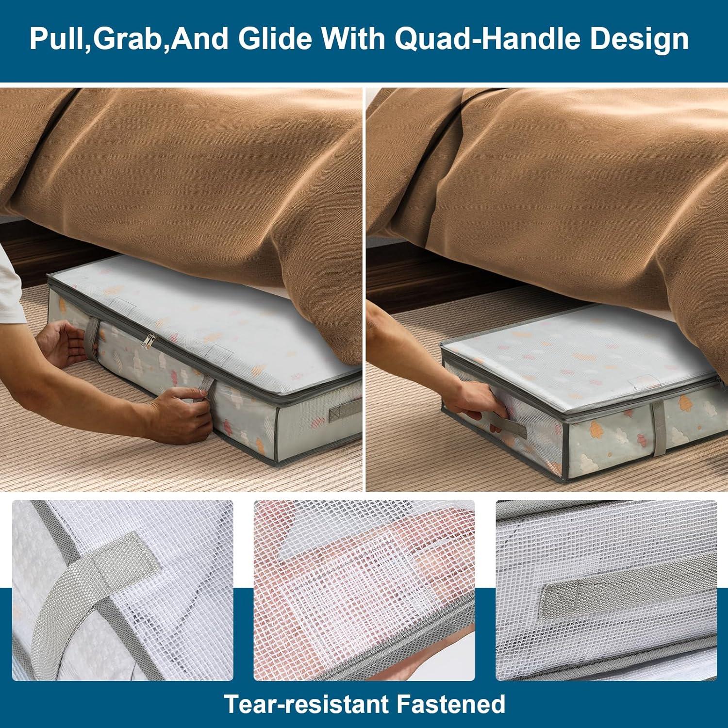 Contenedores de Almacenamiento LANDNEOO 2 Piezas 81x44x15cm