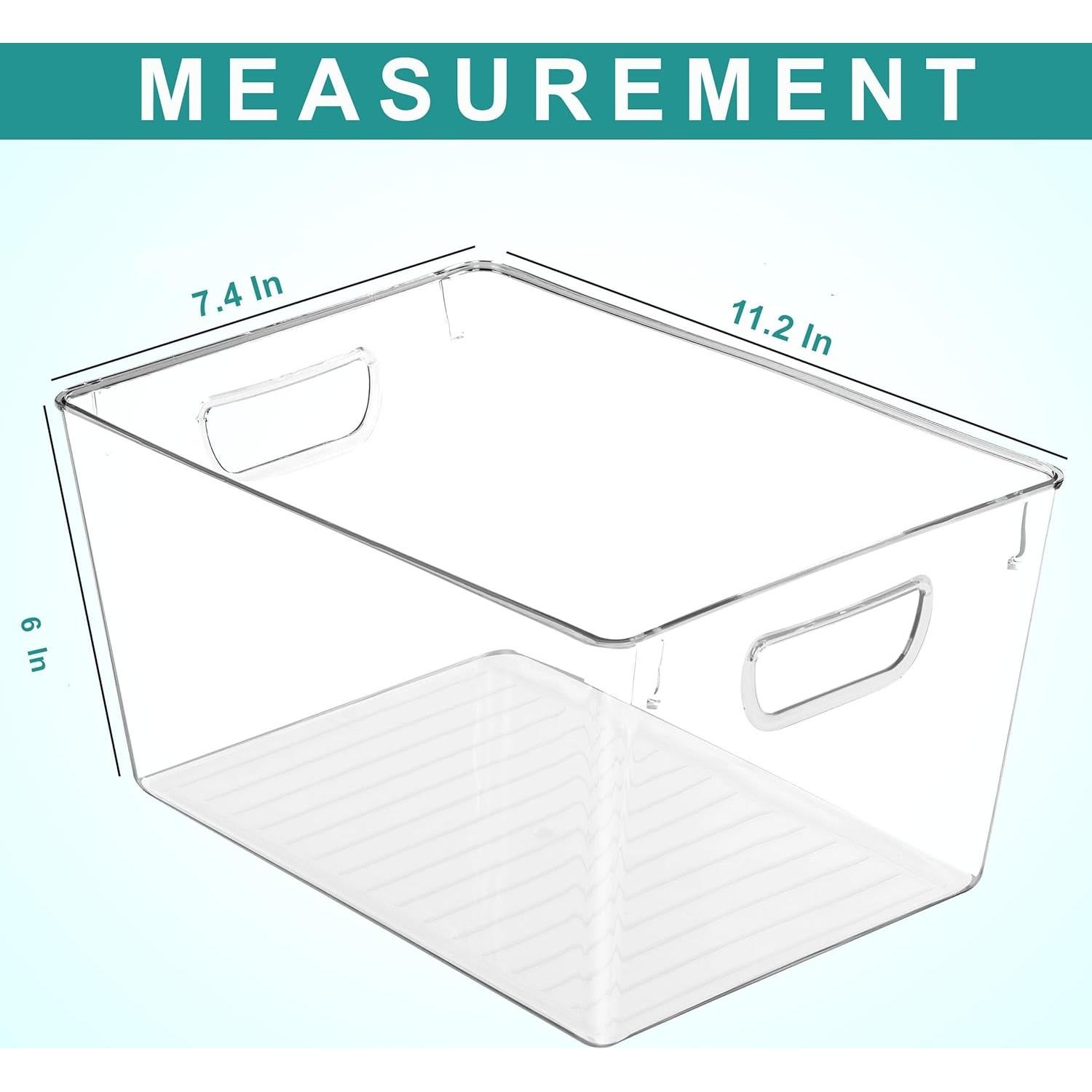 Organizadores de Almacenamiento Utopia Kitchen - 6 Piezas Transparentes