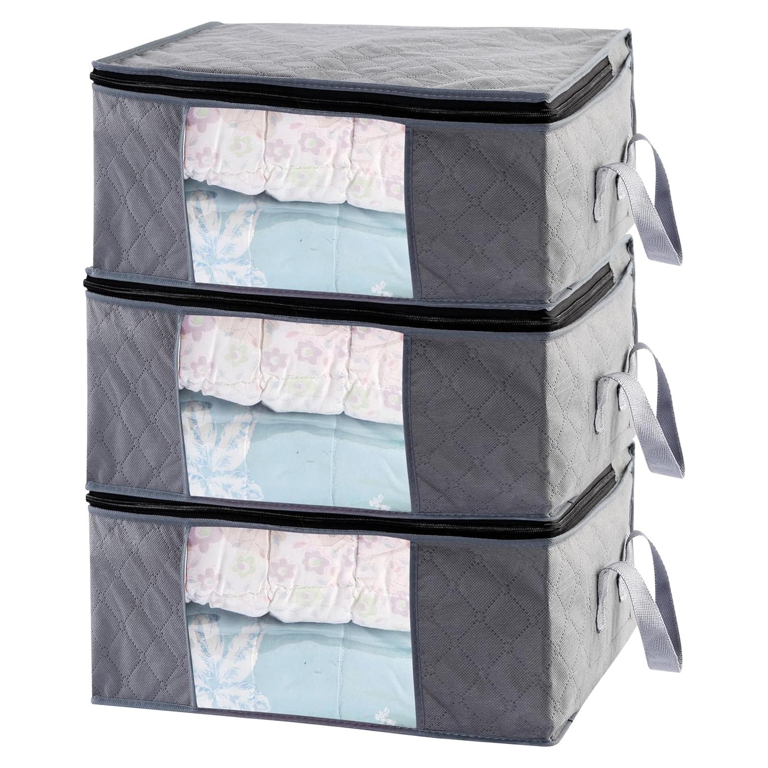 Cajas de Almacenamiento Sodynee 35L Plegables 3 Piezas