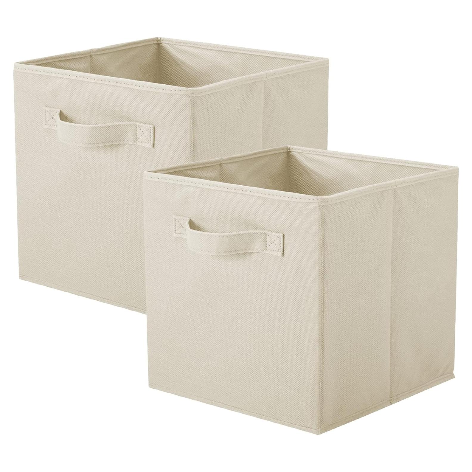 Cajas de Almacenamiento ShellKingdom 2 Unidades Beige 18L