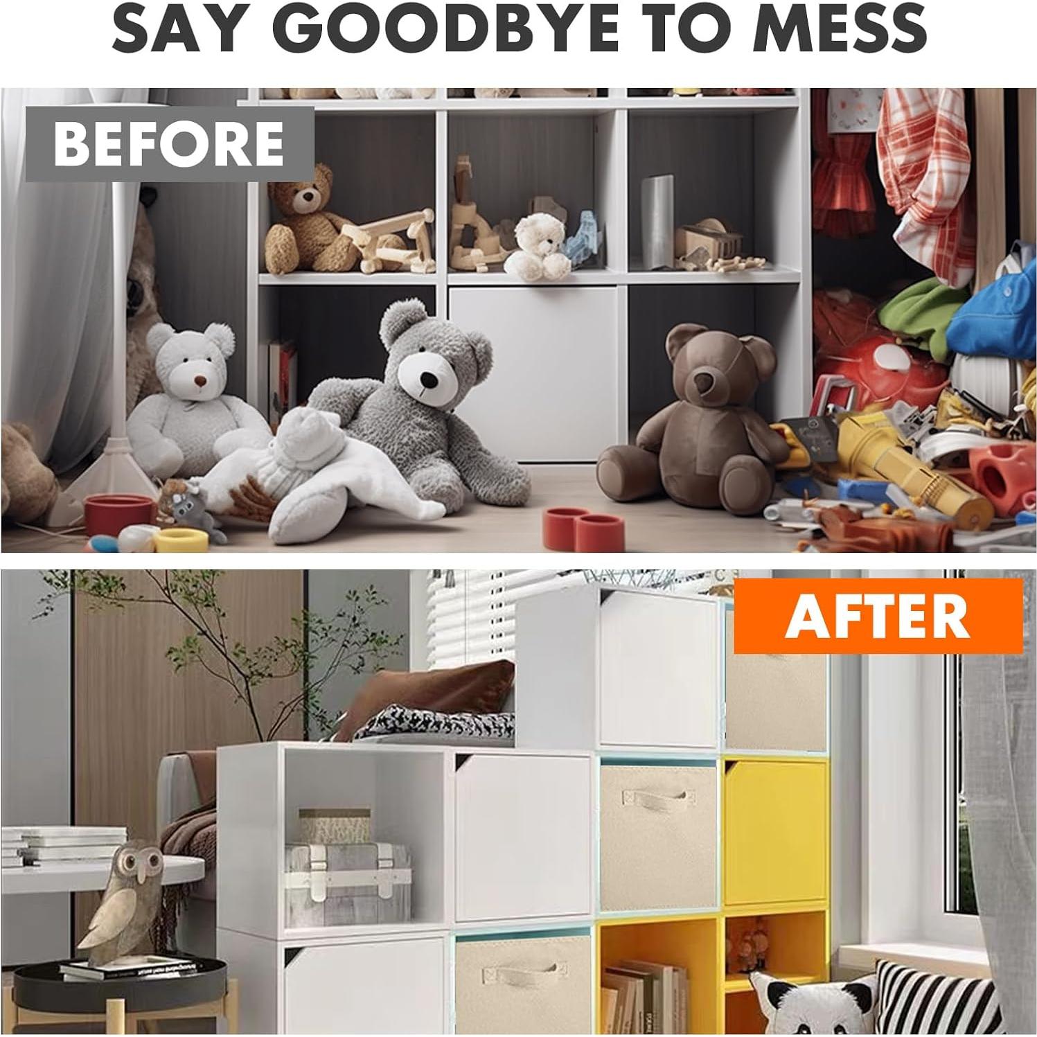 Cajas de Almacenamiento ShellKingdom 2 Unidades Beige 18L