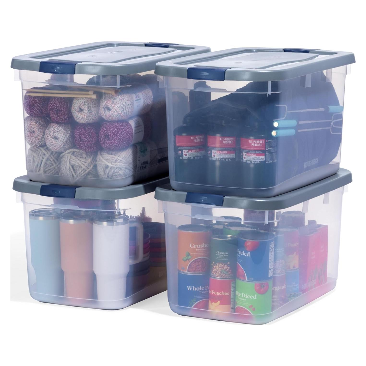 Contenedores de Almacenamiento Rubbermaid 66 Qt - 4 Piezas