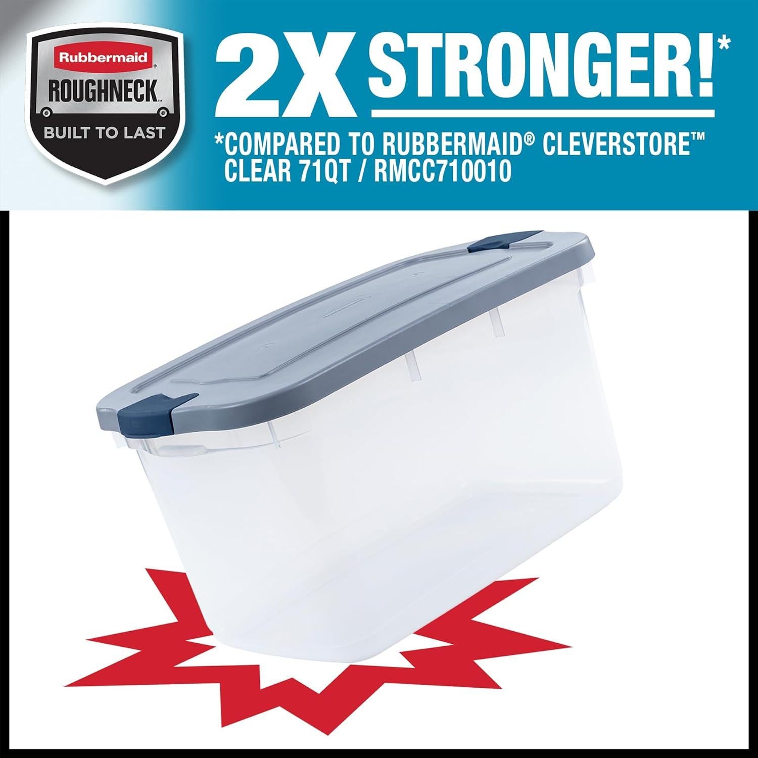 Contenedores de Almacenamiento Rubbermaid 66 Qt - 4 Piezas