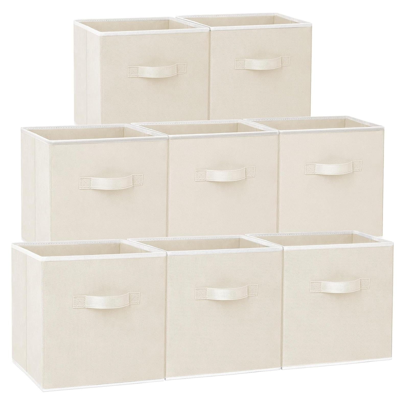 Cajas de Almacenamiento Criusia 11 Pulgadas Beige - 8 Unidades