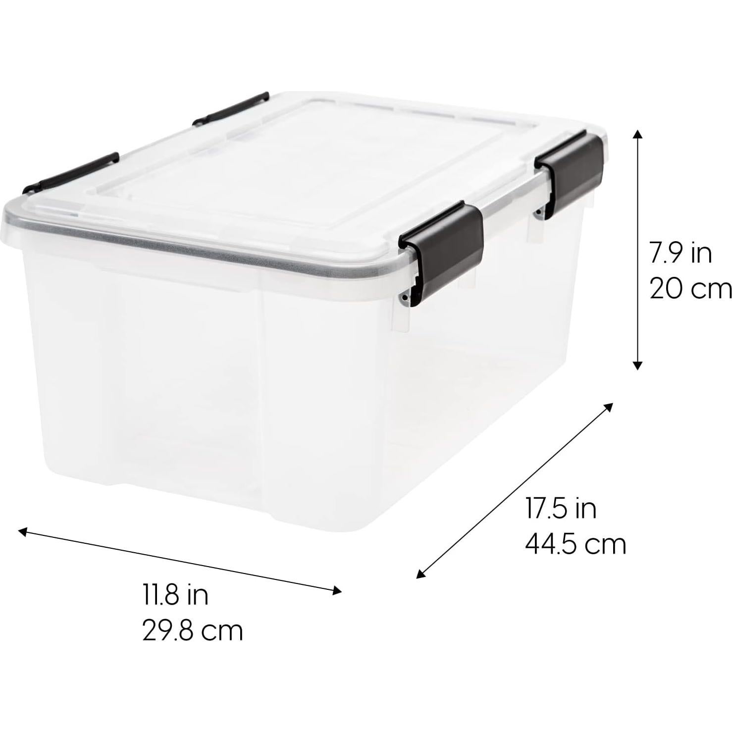 Contenedores de Almacenamiento IRIS USA 19 Qt 6 Paquete