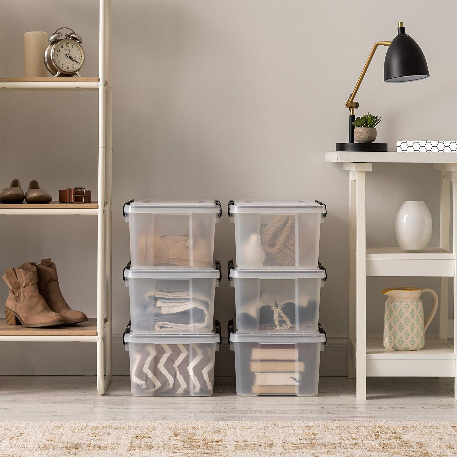 Contenedores de Almacenamiento IRIS USA 19 Qt 6 Paquete