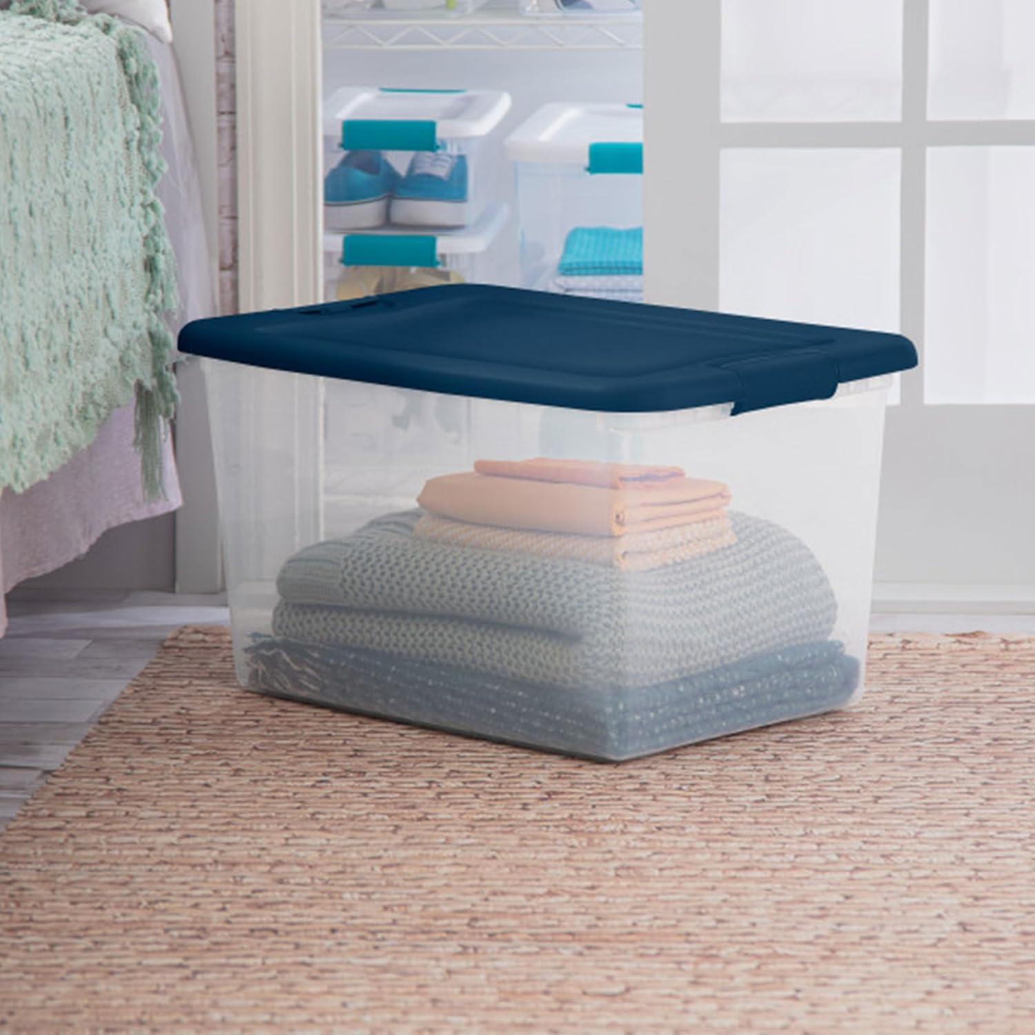 Contenedor de Almacenamiento Sterilite 6 Pack 64 Cuartos Azul