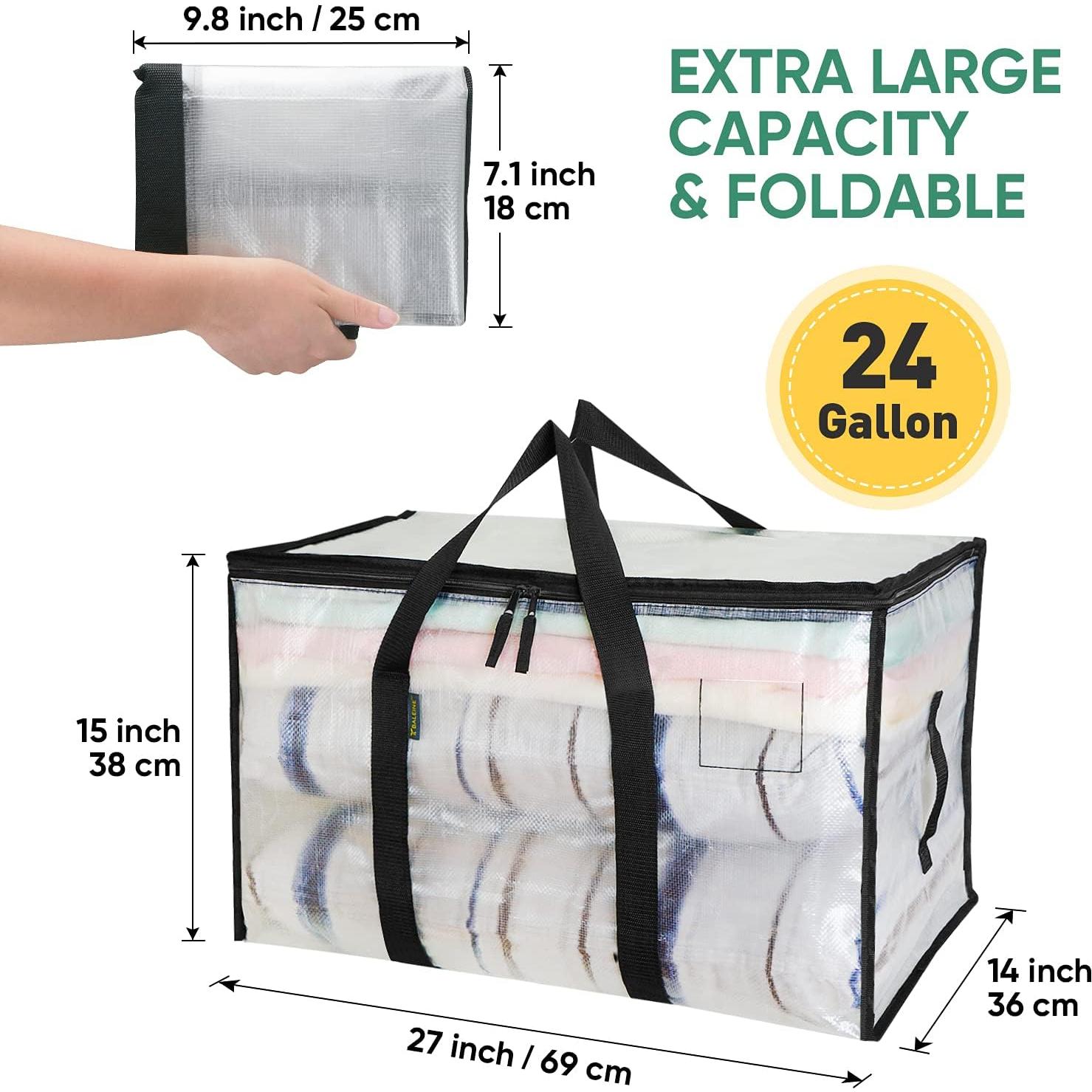 Bolsas de Mudanza BALEINE 6-Pack Transparentes 90L