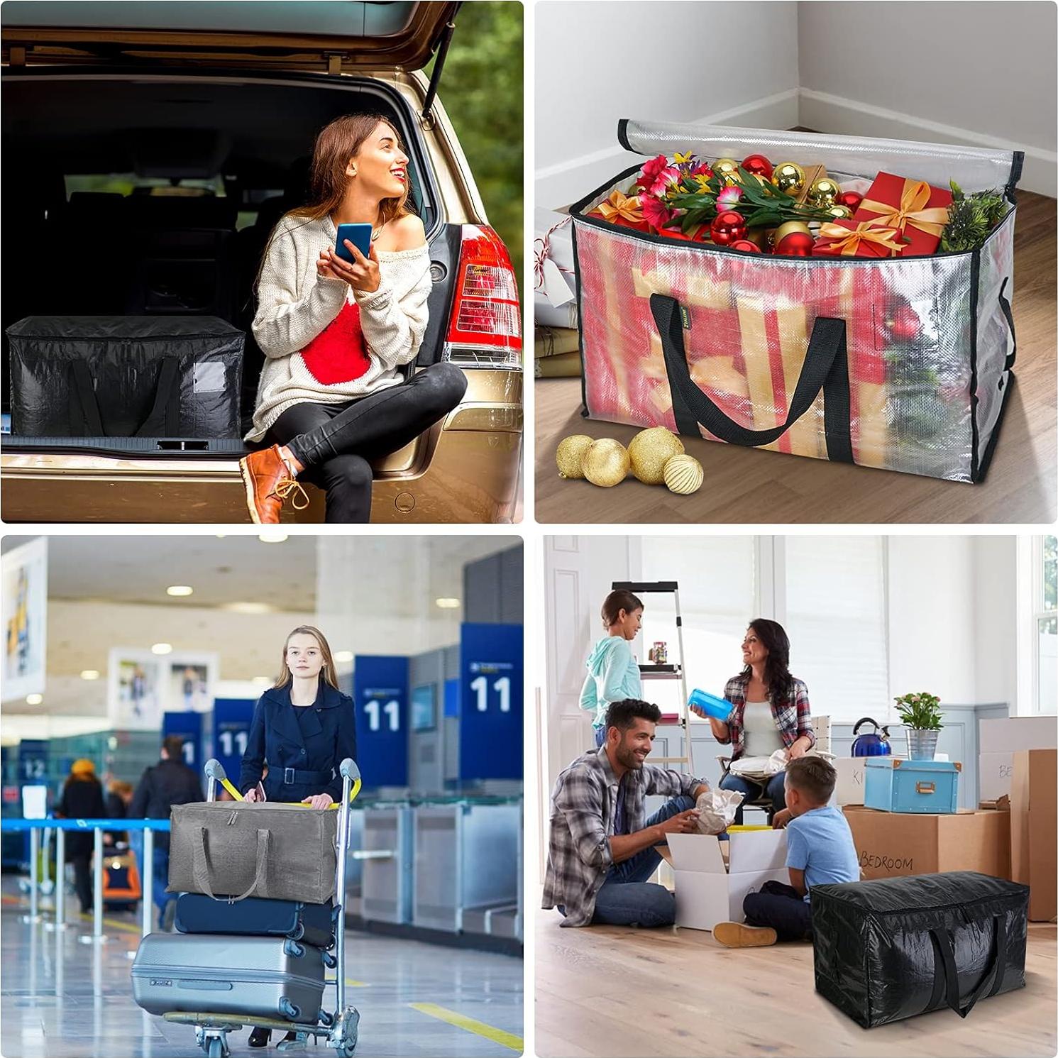 Bolsas de Mudanza BALEINE 6-Pack Transparentes 90L