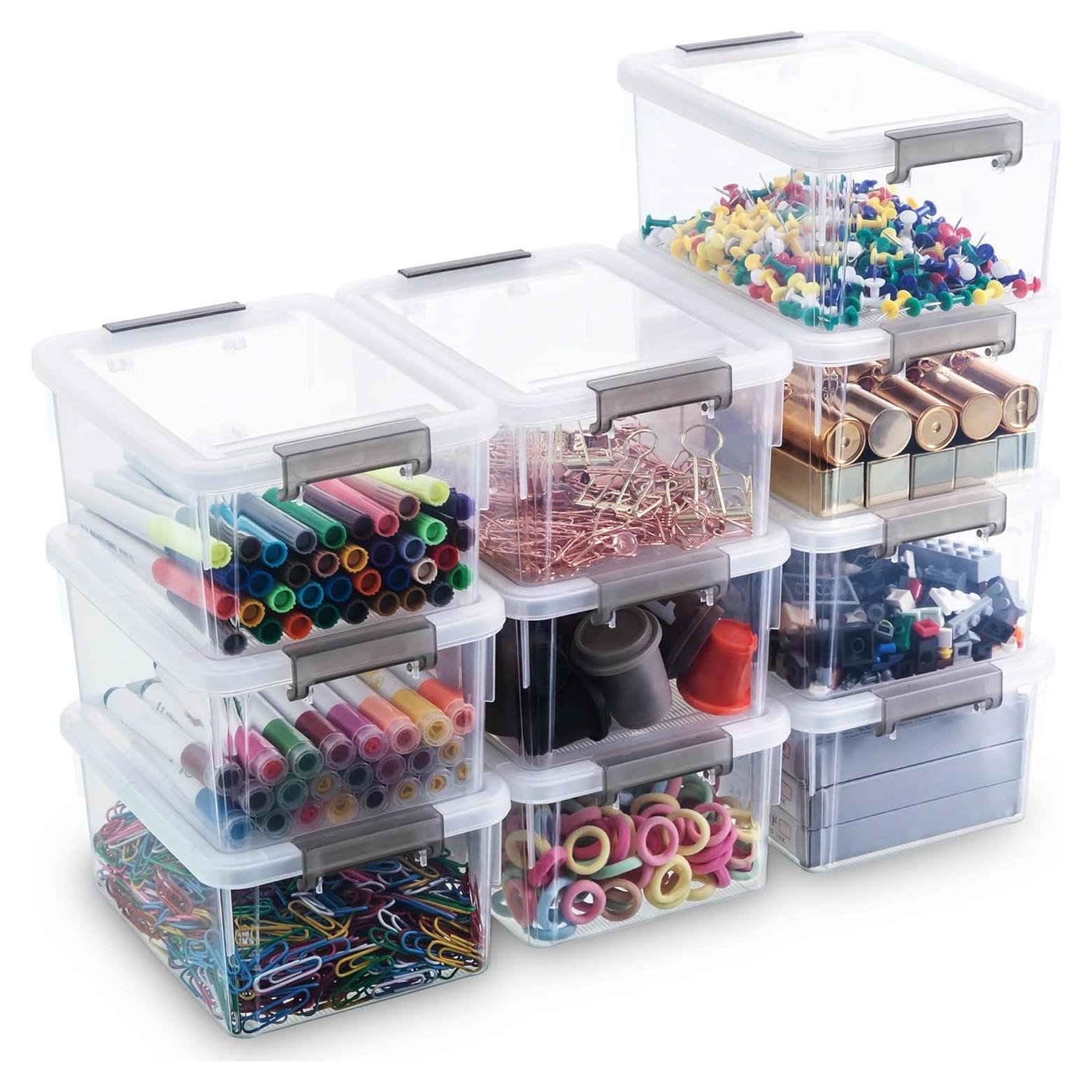 Cajas de Almacenamiento Apilables Citylife 10 PCS 1.23 L