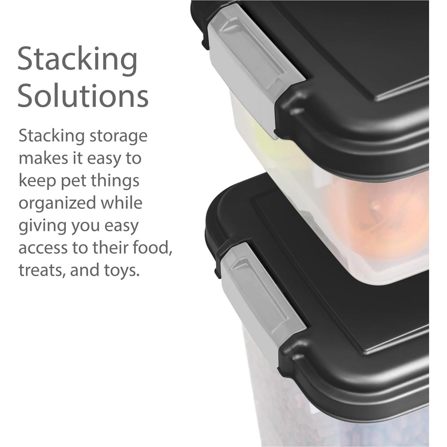 Contenedor de Almacenamiento de Comida para Perros IRIS 30 y 11 lbs