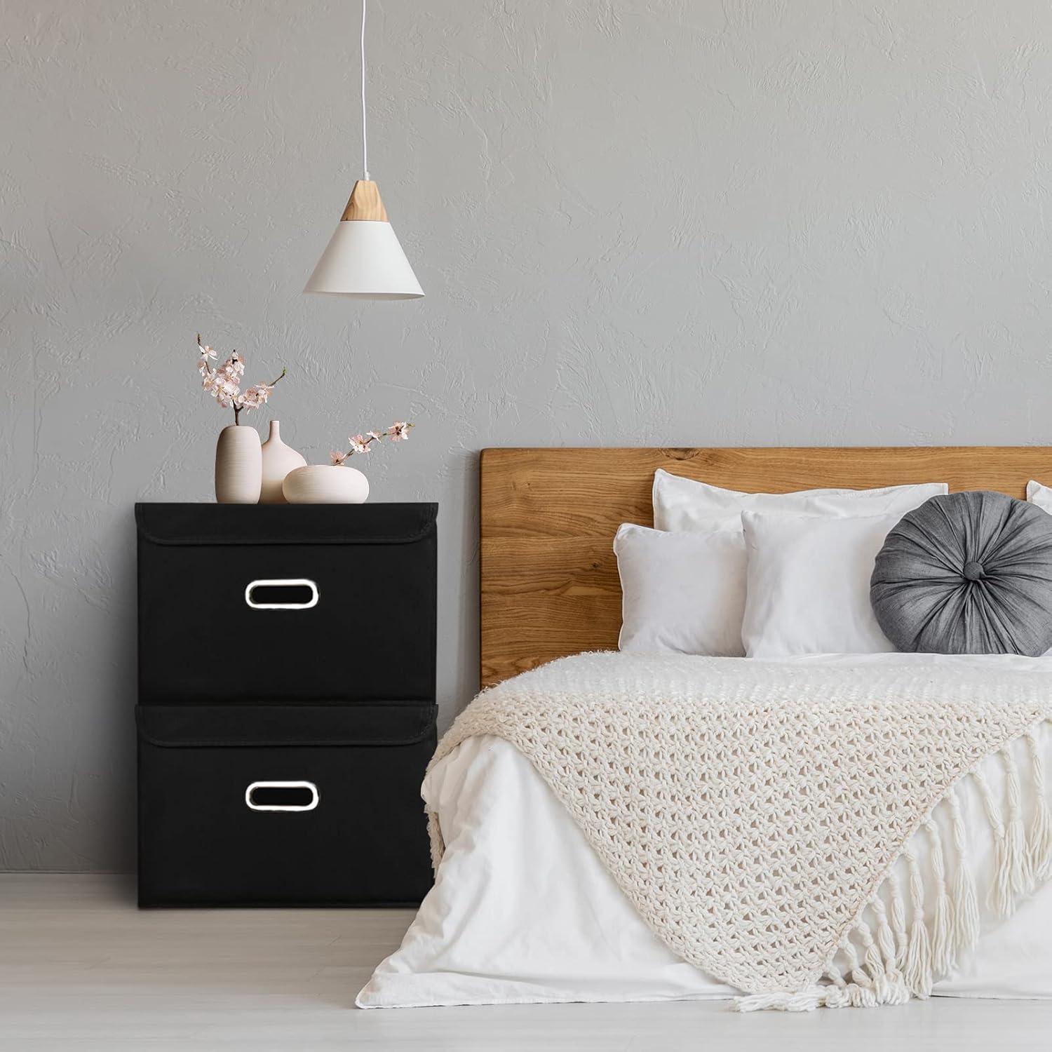 Cajas de Almacenamiento Plegables STOREONE 3 Pcs Negro