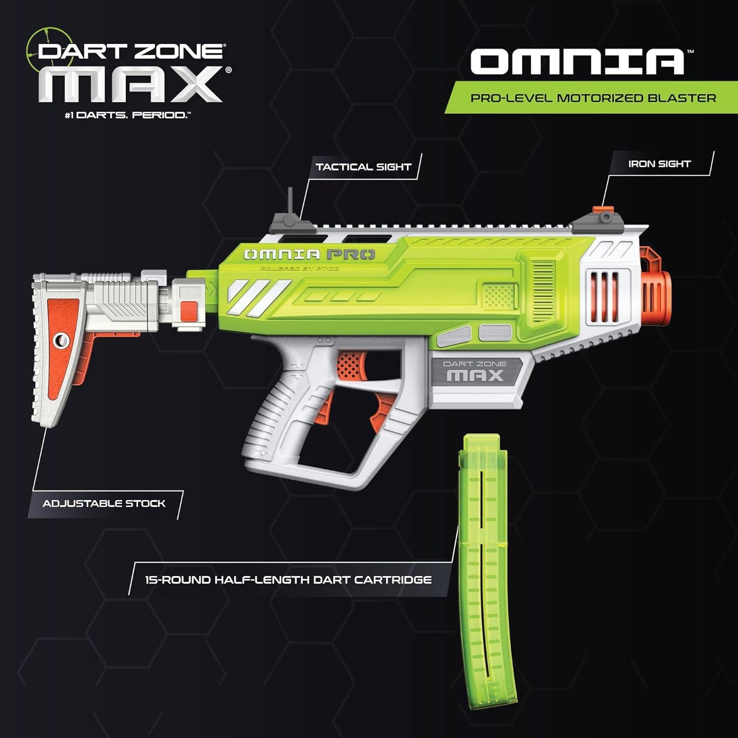Blaster de Dardos de Espuma DART ZONE Max Omnia Pro Gen 3 150 FPS