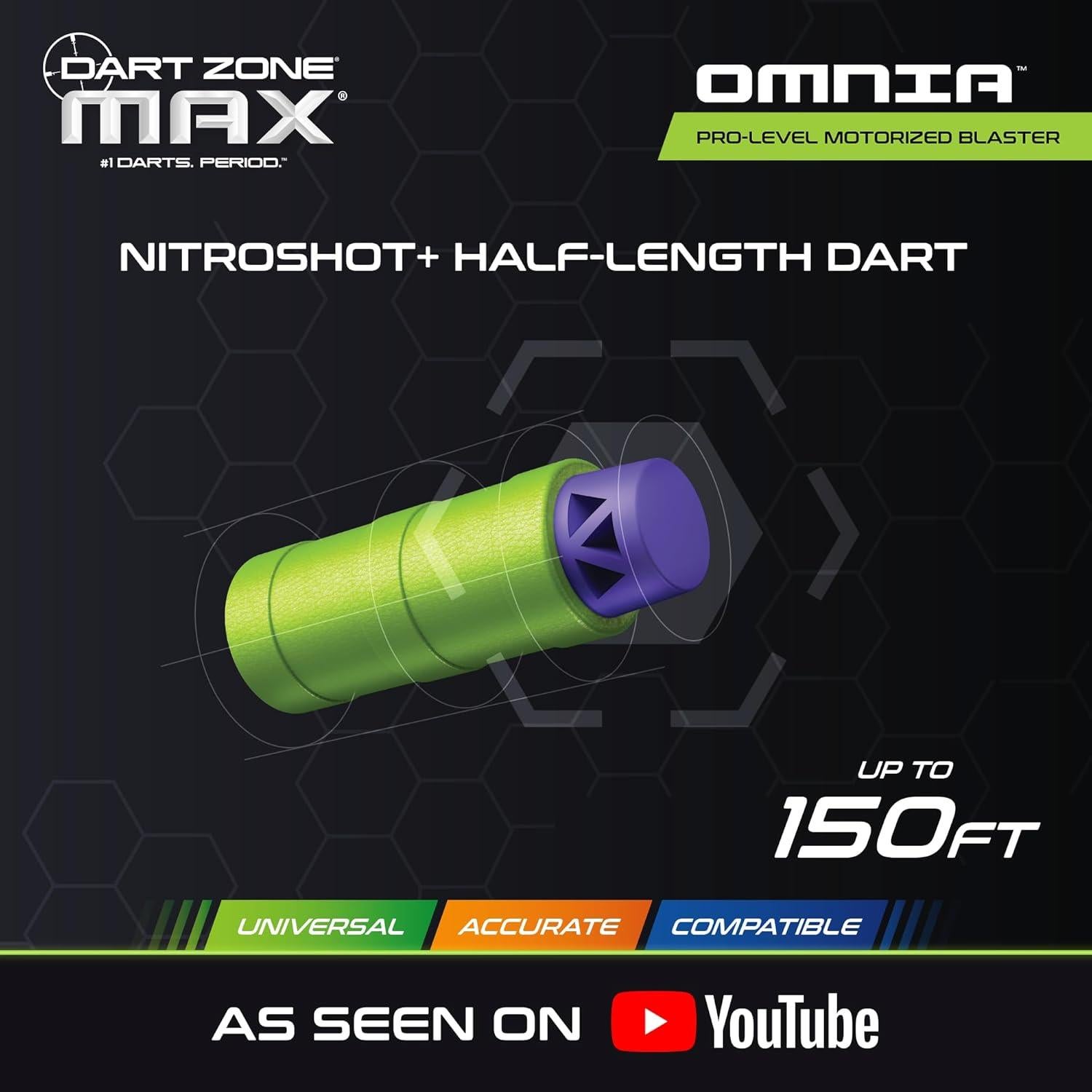 Blaster de Dardos de Espuma DART ZONE Max Omnia Pro Gen 3 150 FPS