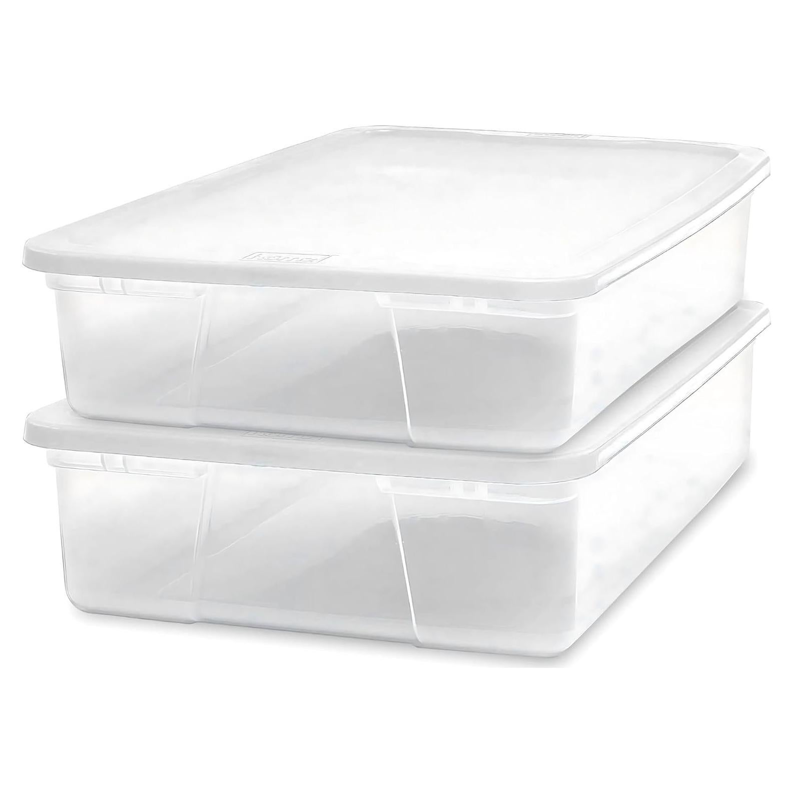 Contenedores de Almacenamiento HOMZ 28QT 2 Paquete Transparentes