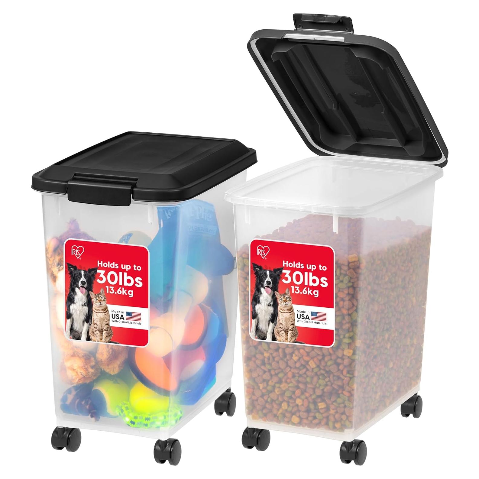 Contenedor de Almacenamiento de Comida para Mascotas IRIS USA 30 lbs