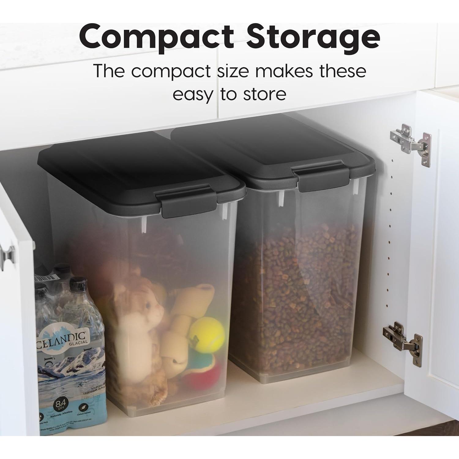 Contenedor de Almacenamiento de Comida para Mascotas IRIS USA 30 lbs