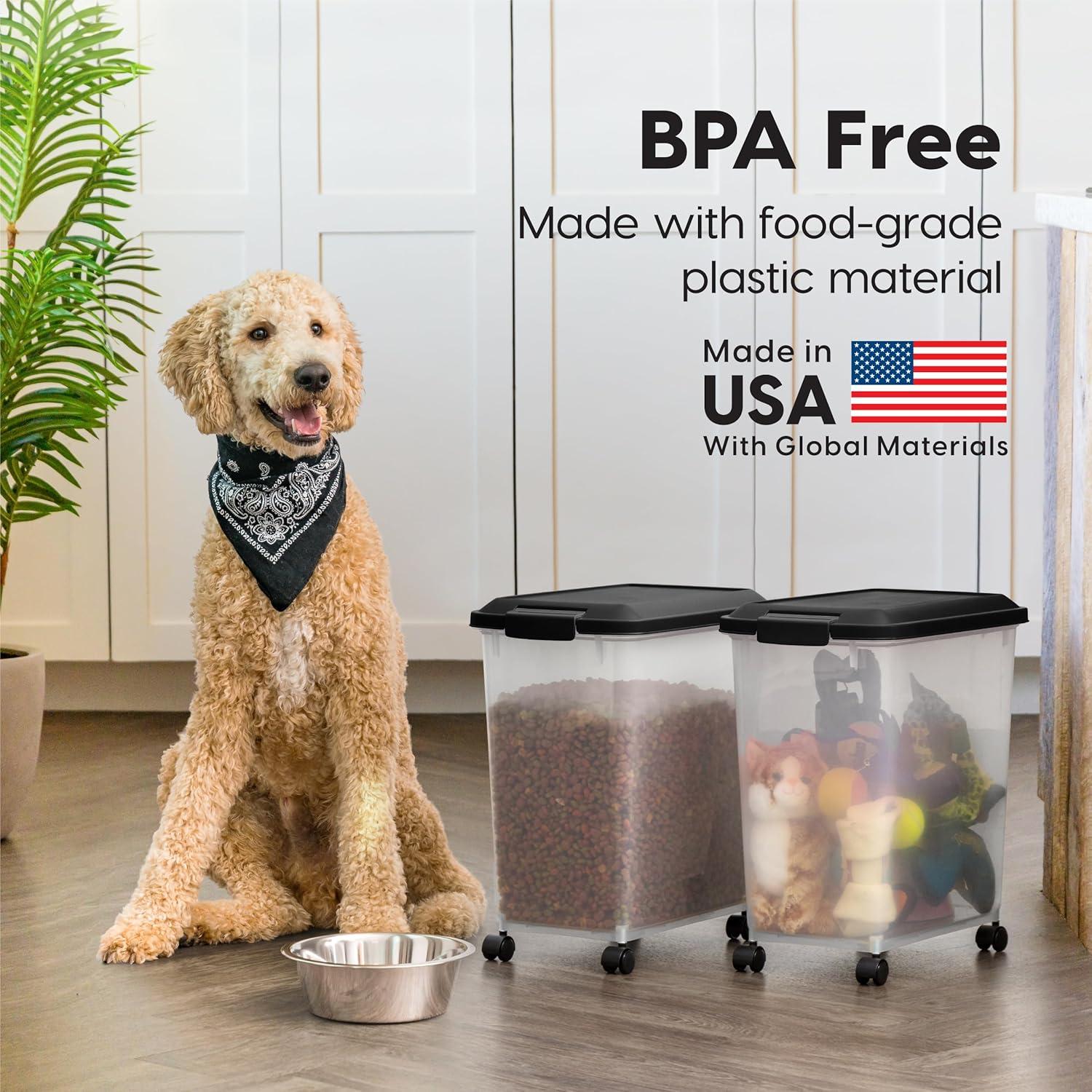 Contenedor de Almacenamiento de Comida para Mascotas IRIS USA 30 lbs