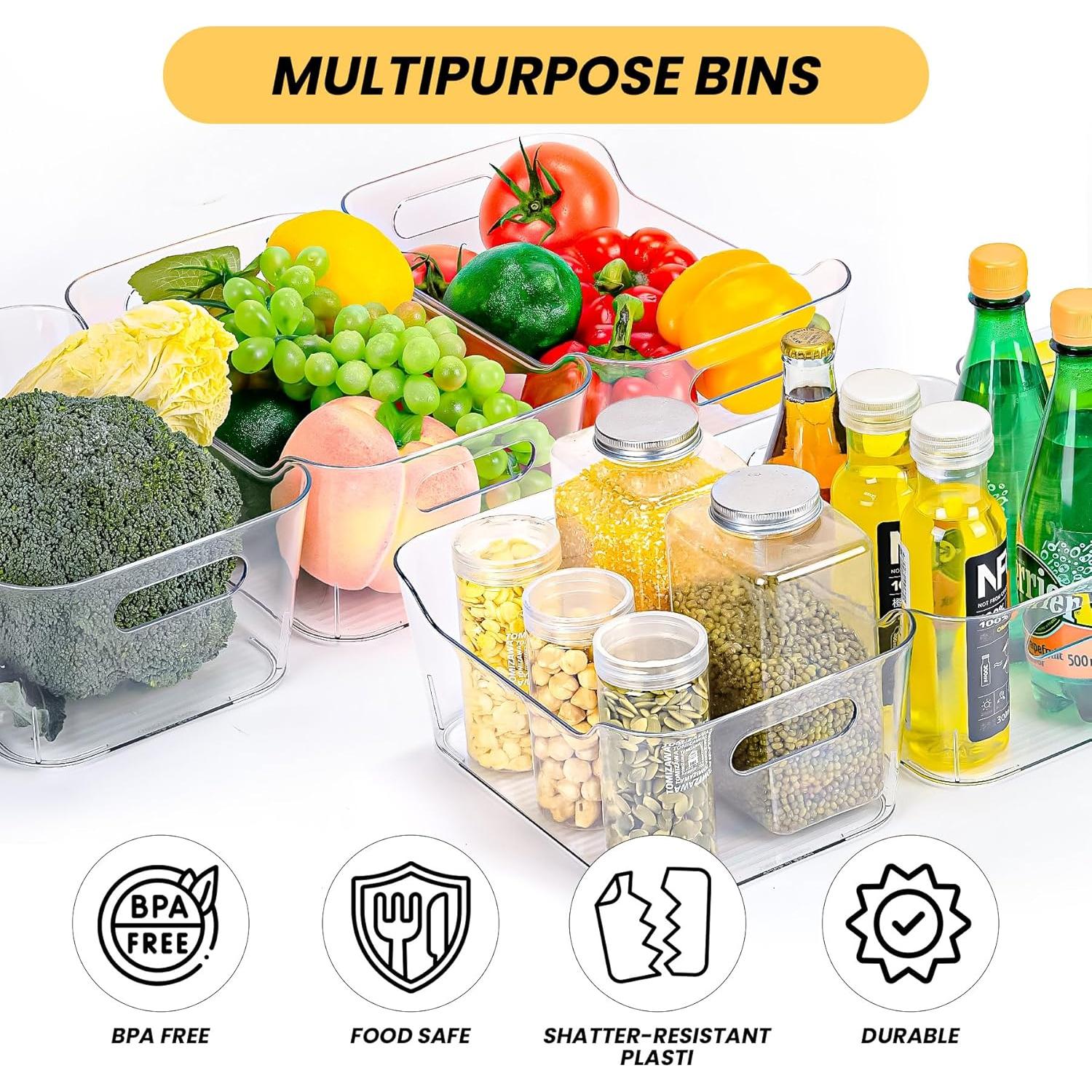 Juego de 12 Contenedores de Almacenamiento Plástico HOHOPE