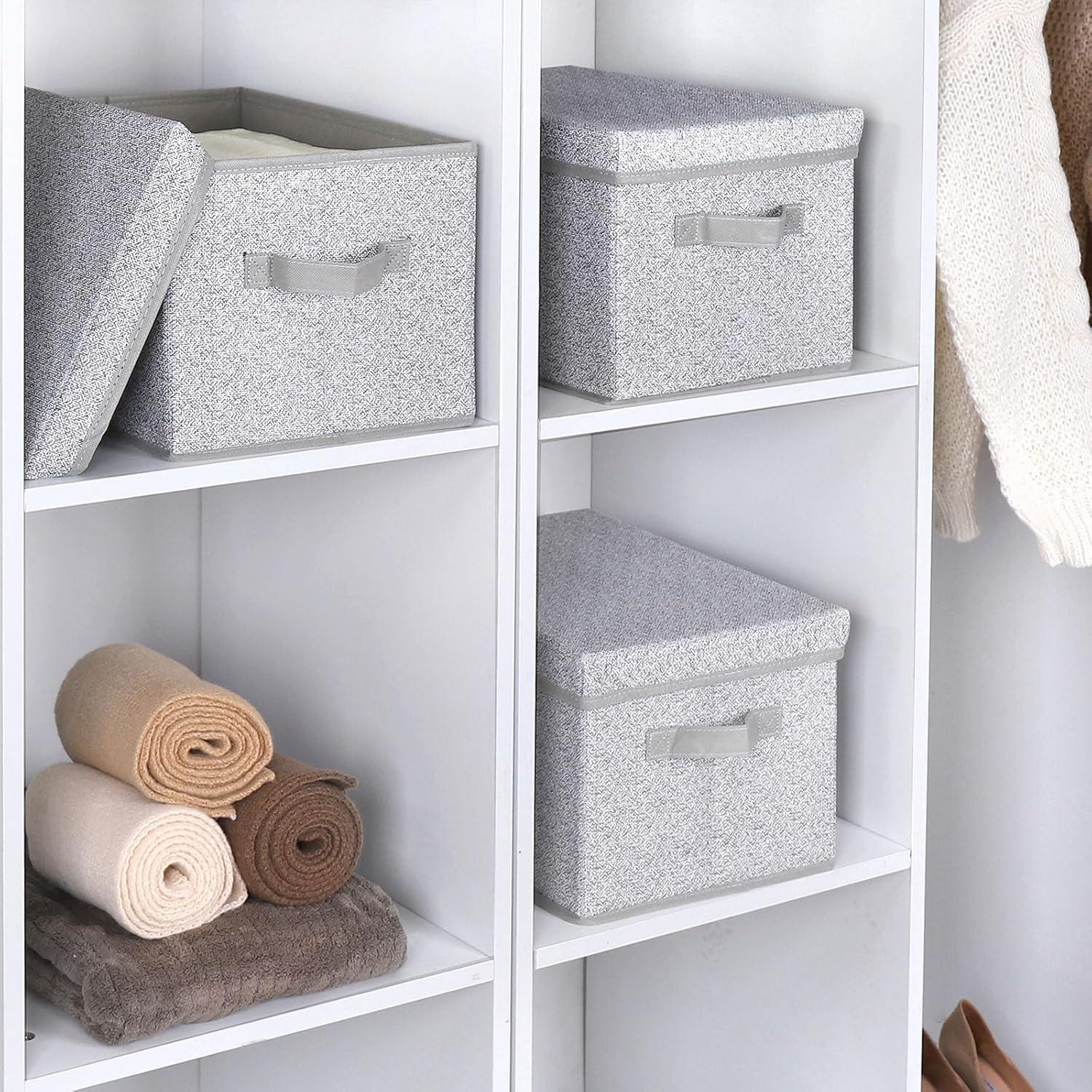 Cajas de Almacenamiento Plegables WUIKE 21L 3-Pack Gris