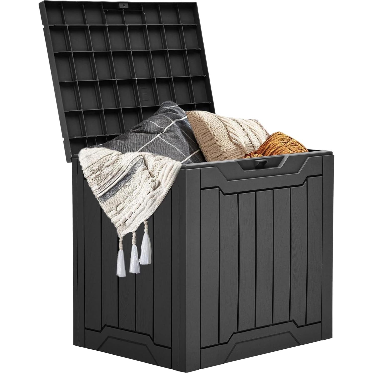 Caja de Almacenamiento Exterior YITAHOME 31 Galones Negra