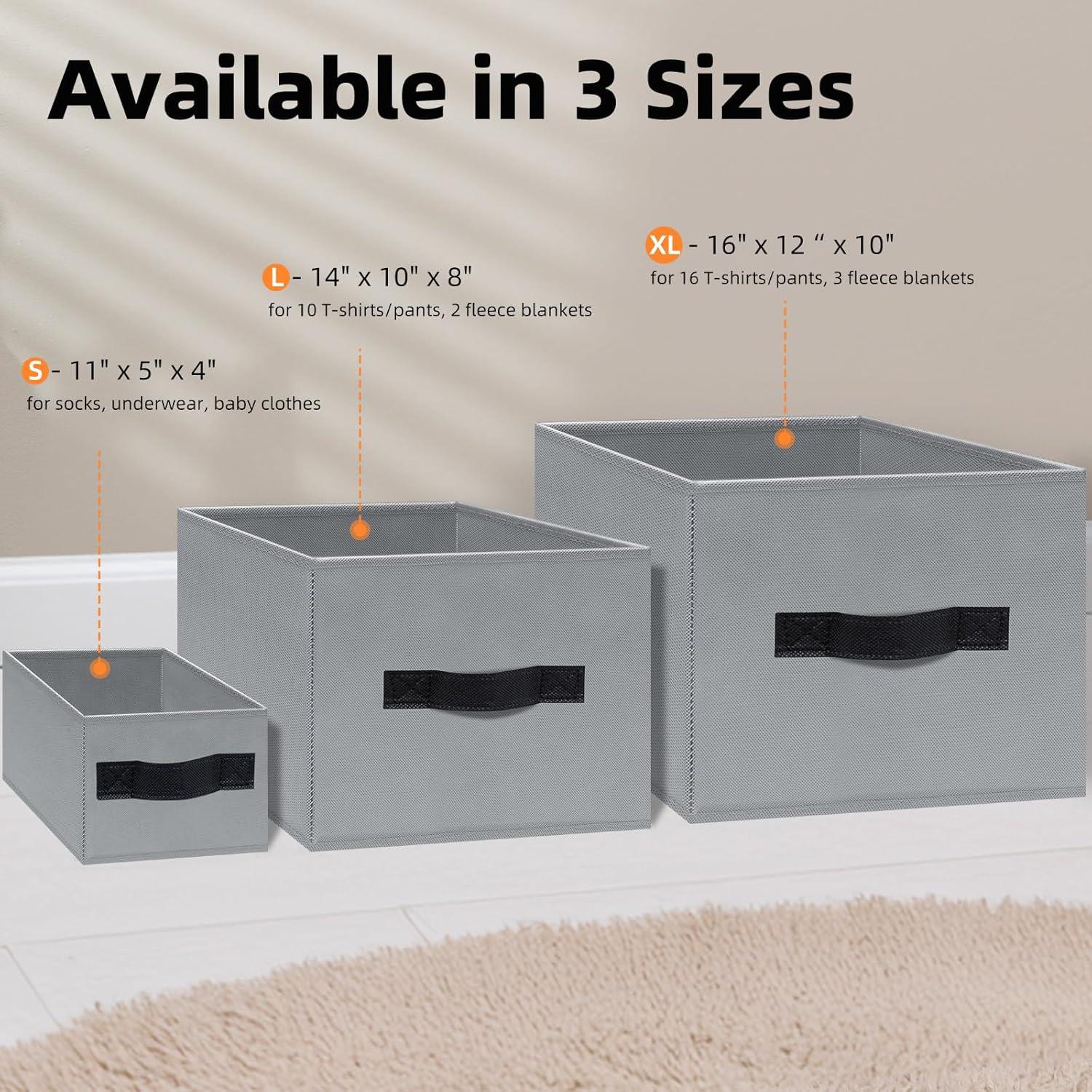 Cestas de Almacenamiento Criusia 6 Paquete 27,9x12,7 cm