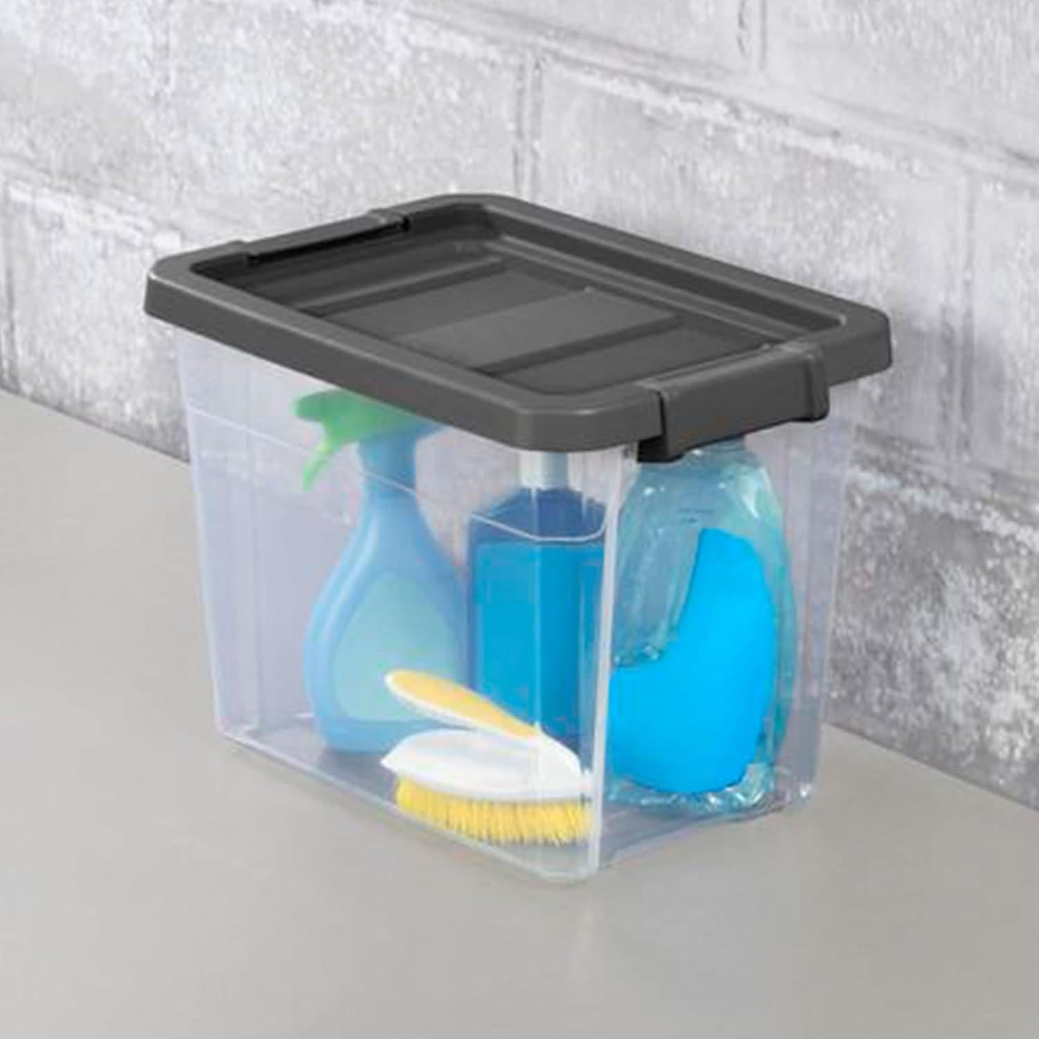 Caja Apilable Modular Transparente Sterilite 30QT 45,72x32cm