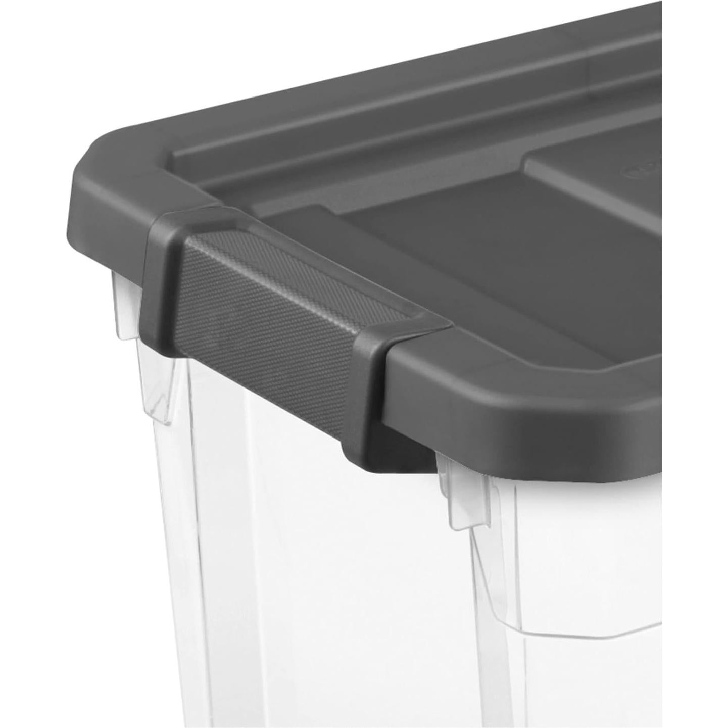 Caja Apilable Modular Transparente Sterilite 30QT 45,72x32cm