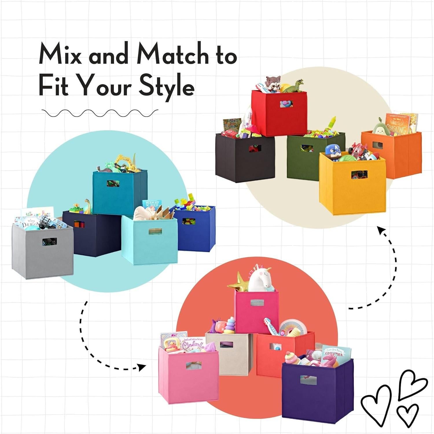 Cajas de Almacenamiento Plegables RiverRidge Rojas - 2 Piezas