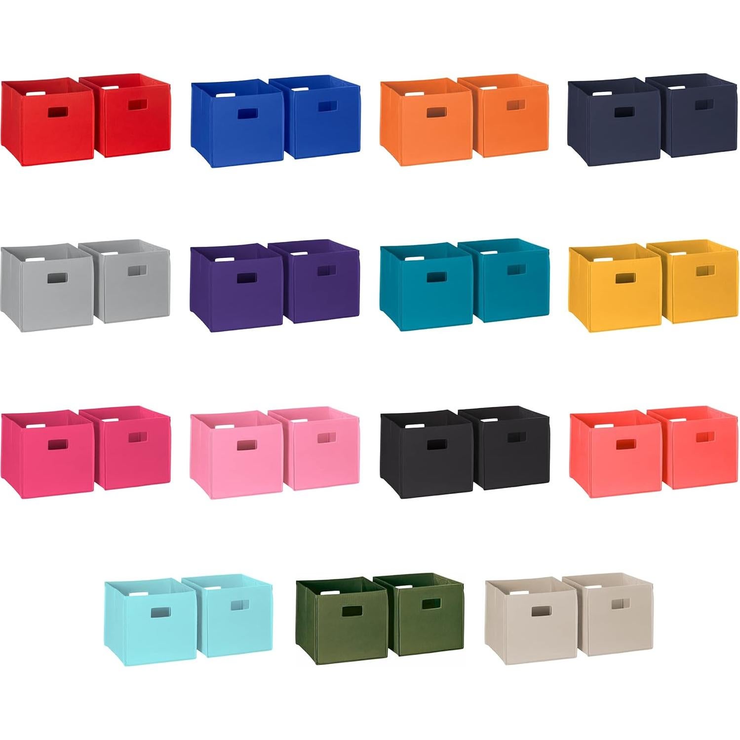 Cajas de Almacenamiento Plegables RiverRidge Rojas - 2 Piezas