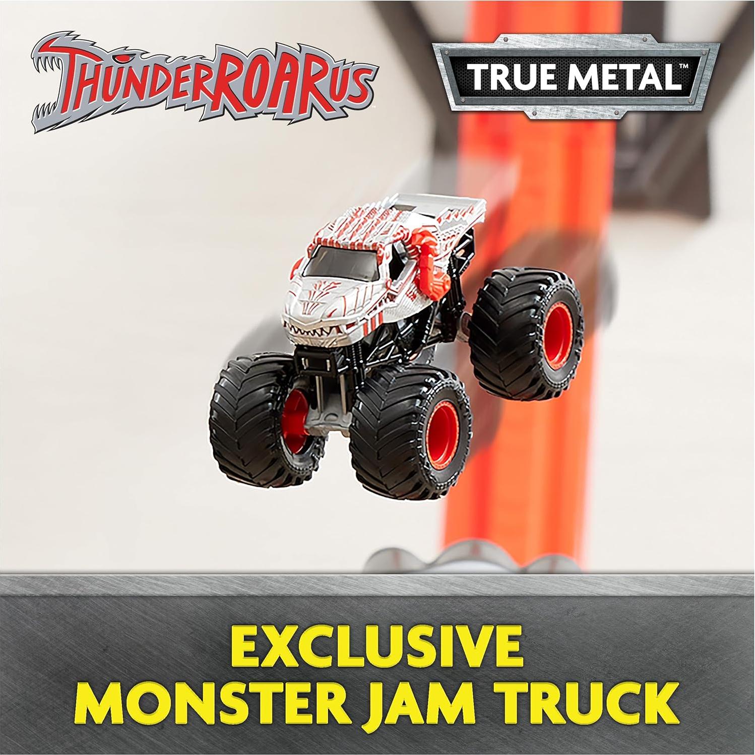 Monster Jam ThunderROARus Drop Playset con Camión Exclusivo 1:64