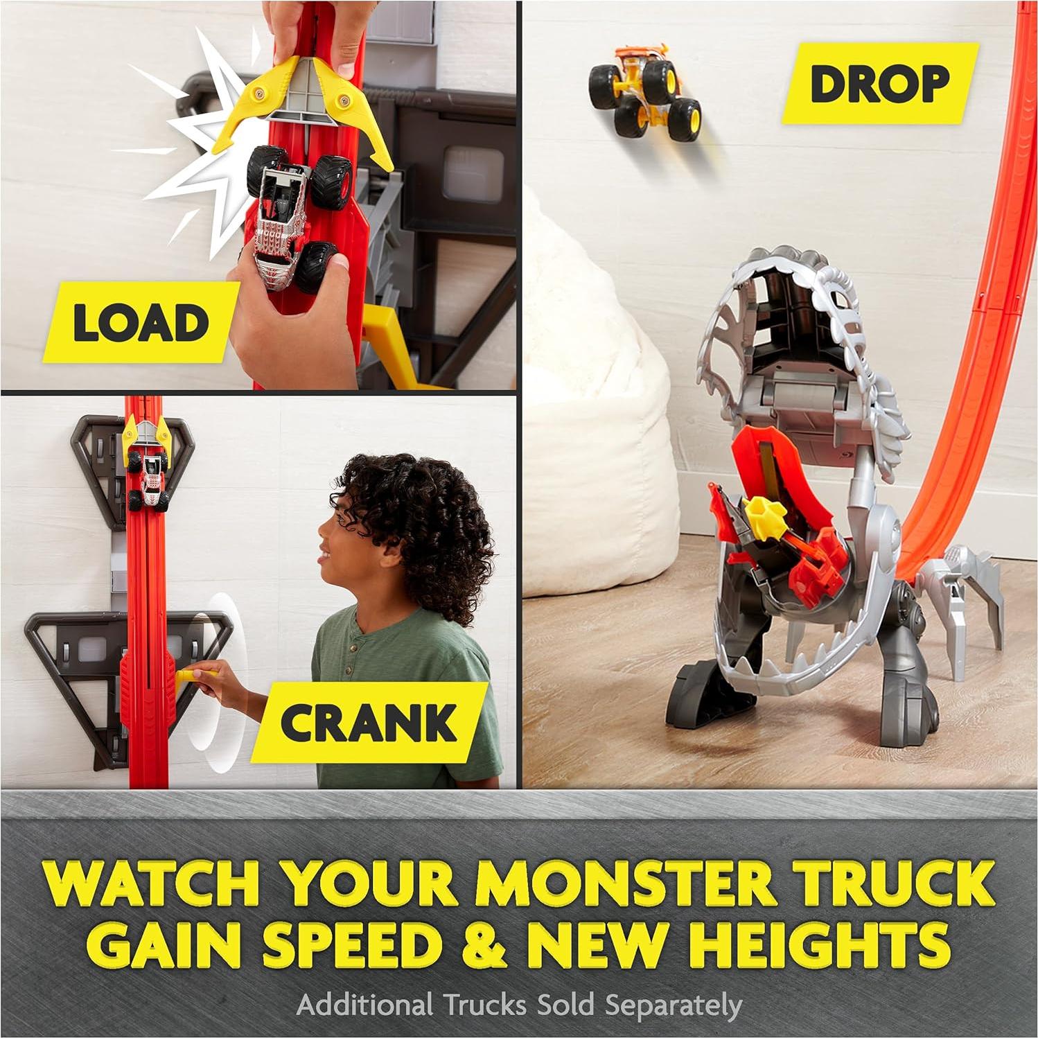 Monster Jam ThunderROARus Drop Playset con Camión Exclusivo 1:64