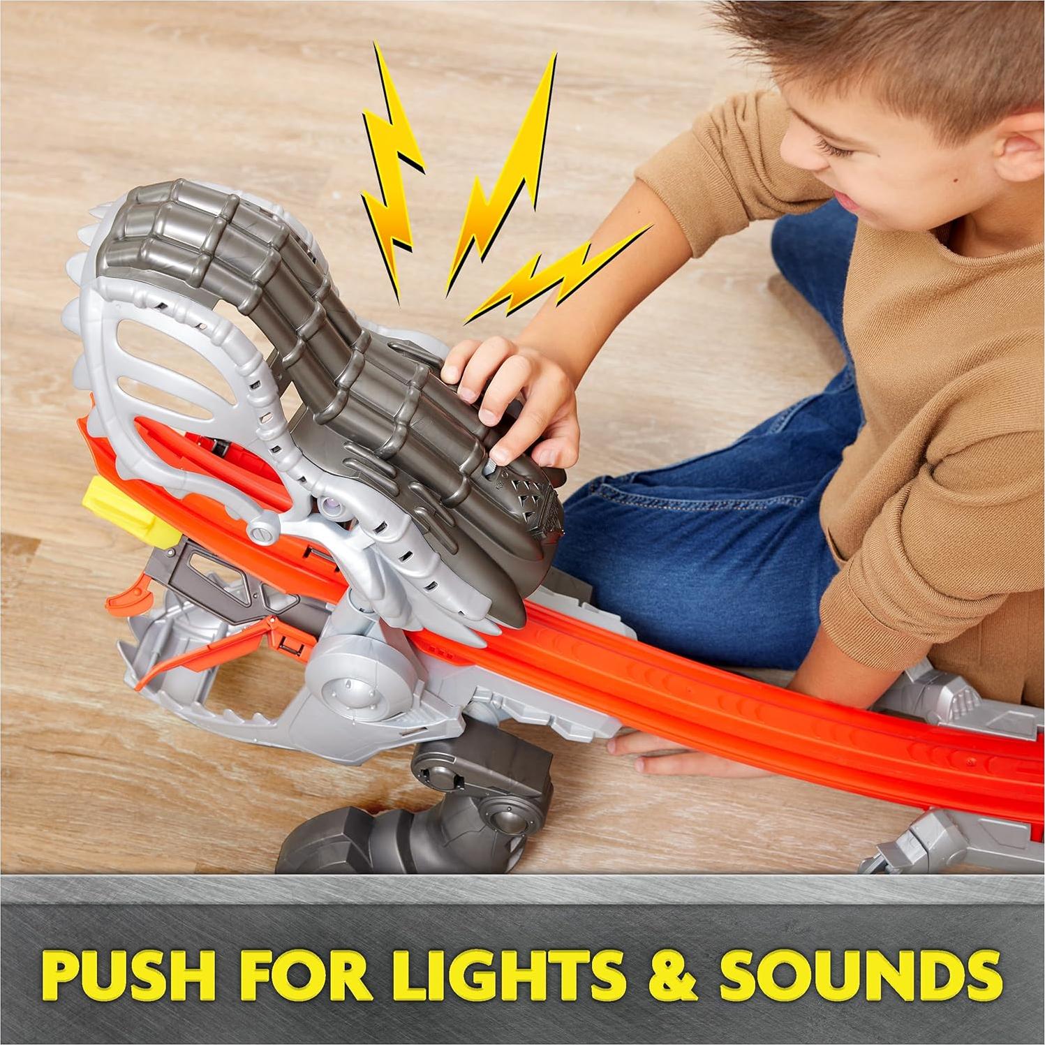 Monster Jam ThunderROARus Drop Playset con Camión Exclusivo 1:64