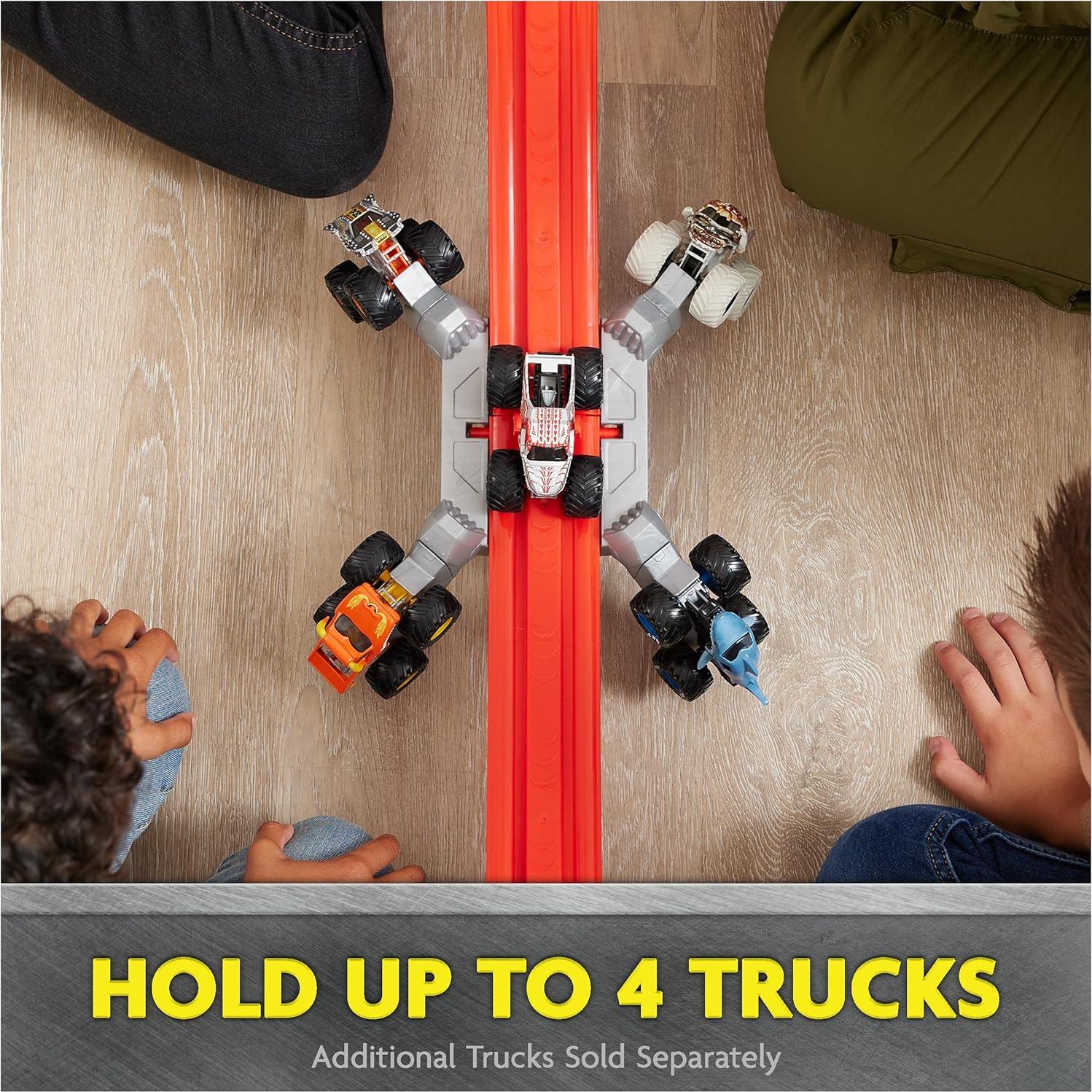 Monster Jam ThunderROARus Drop Playset con Camión Exclusivo 1:64