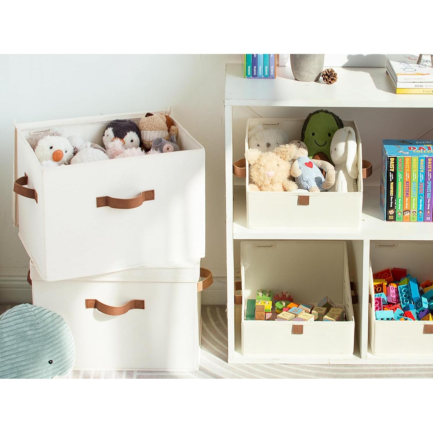 Cajas de Almacenamiento StorageWorks 20L 2-Pack Blanco Marfil