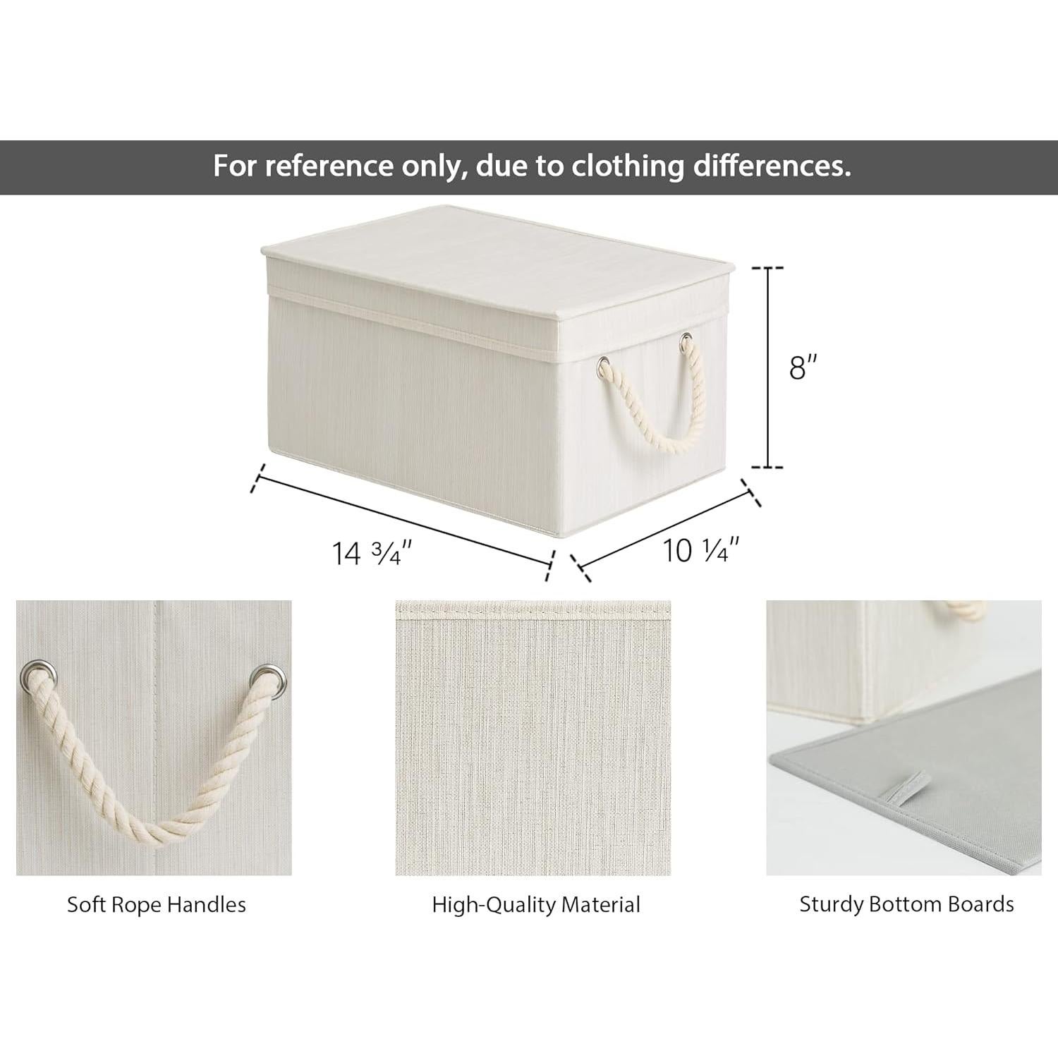 Cajas de Almacenamiento StorageWorks 3-Pack Grande Beige