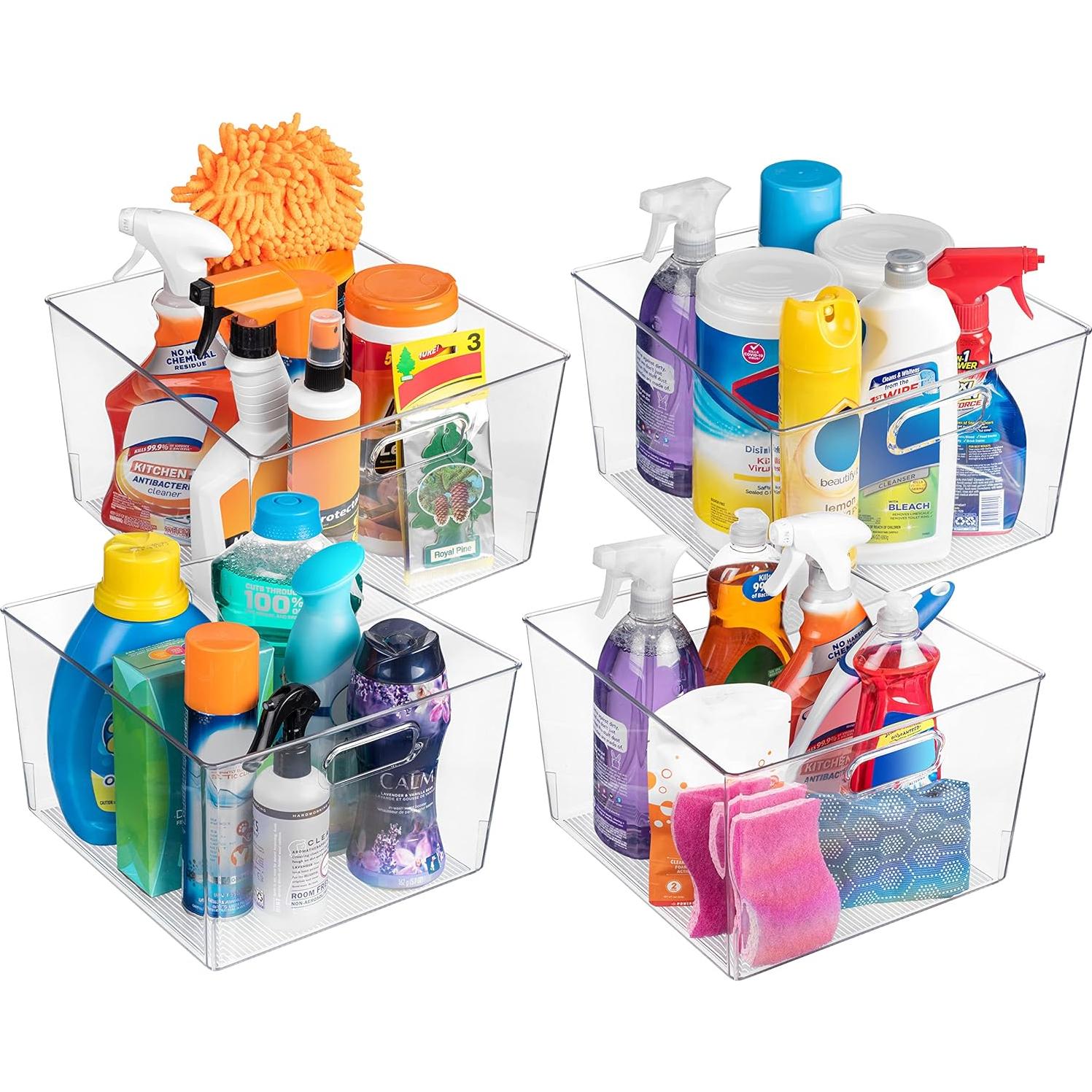 Bins de Almacenamiento ClearSpace 4 Unidades 30x28x18 cm