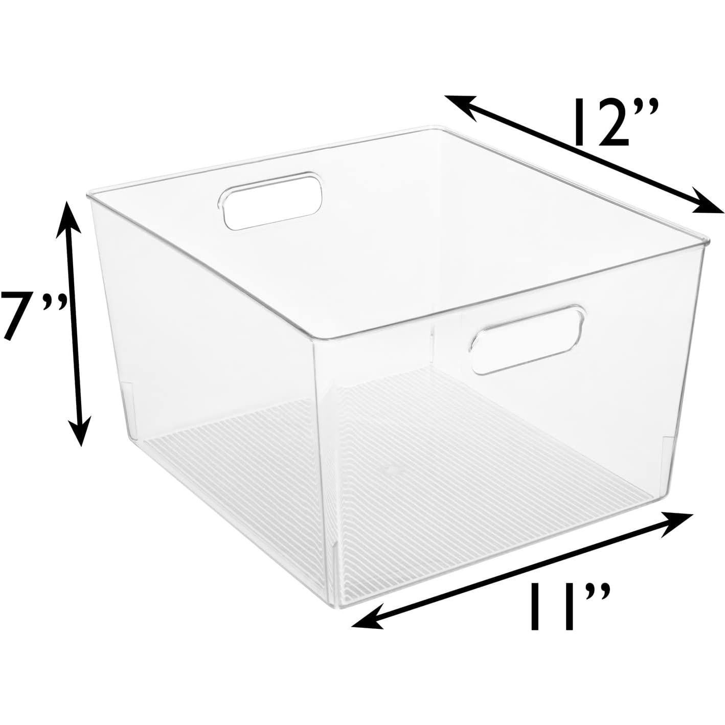 Bins de Almacenamiento ClearSpace 4 Unidades 30x28x18 cm