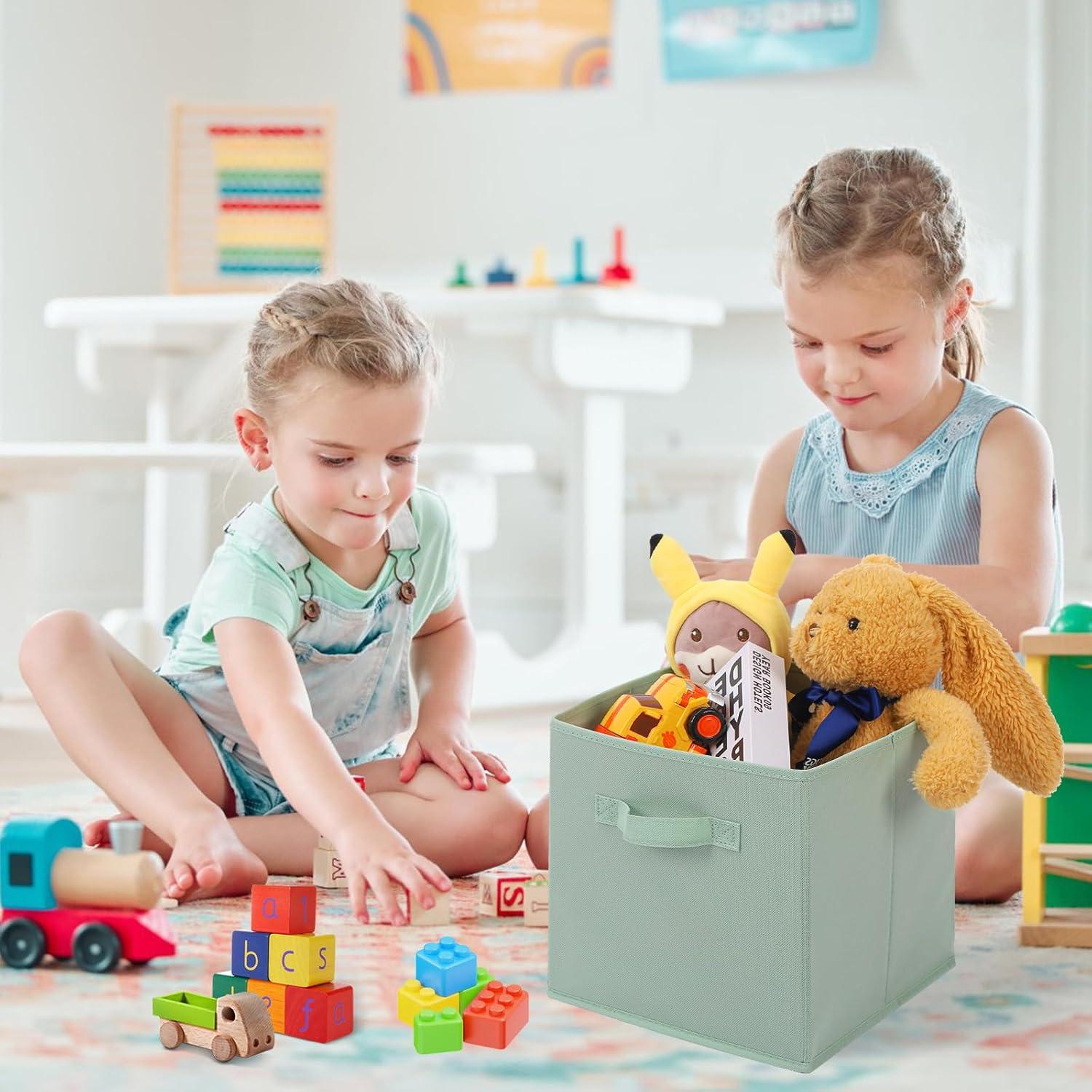 Cajas de Almacenamiento Stero 6 Pack Tela Multicolor 27 cm