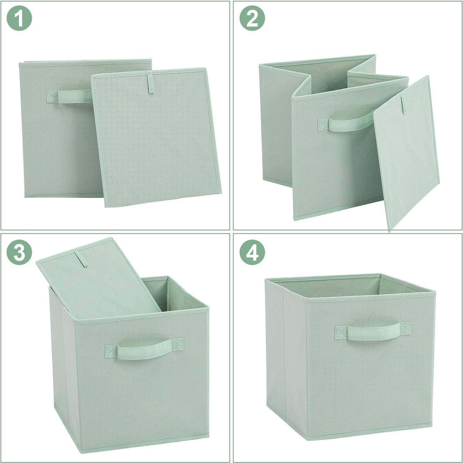 Cajas de Almacenamiento Stero 6 Pack Tela Multicolor 27 cm