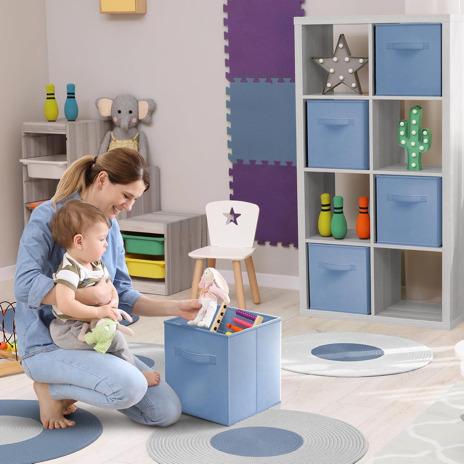 Cubes de Almacenamiento Sorbus 6 Unidades 27,94 cm Azul Pastel