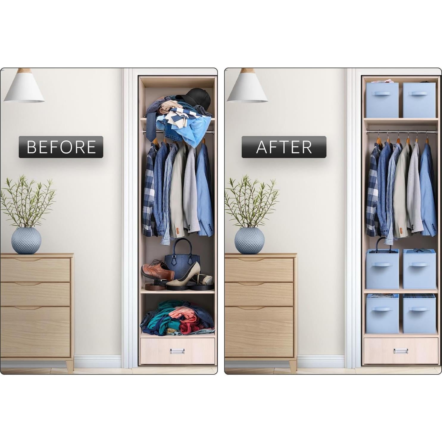 Cubes de Almacenamiento Sorbus 6 Unidades 27,94 cm Azul Pastel