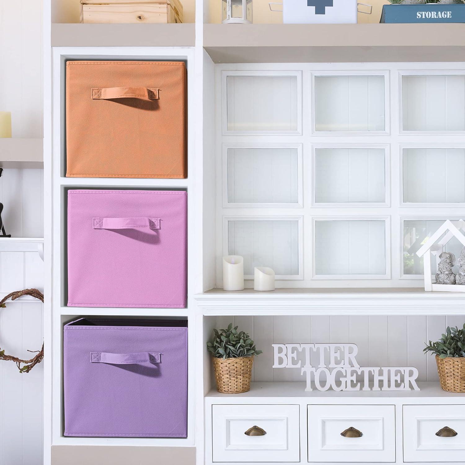 Cesta de Almacenamiento Plegable Sorbus 6 Unidades Multicolor