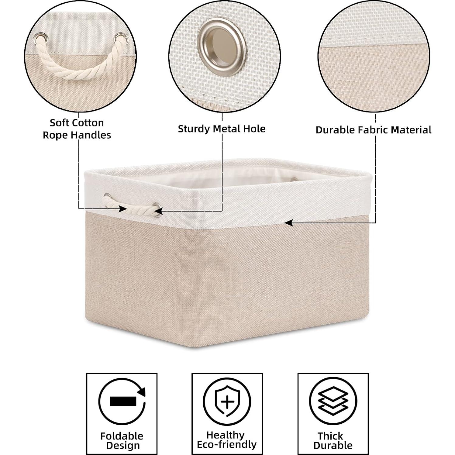 Cestas de Almacenamiento Plegables Bidtakay 3 Unidades 38x28x24cm