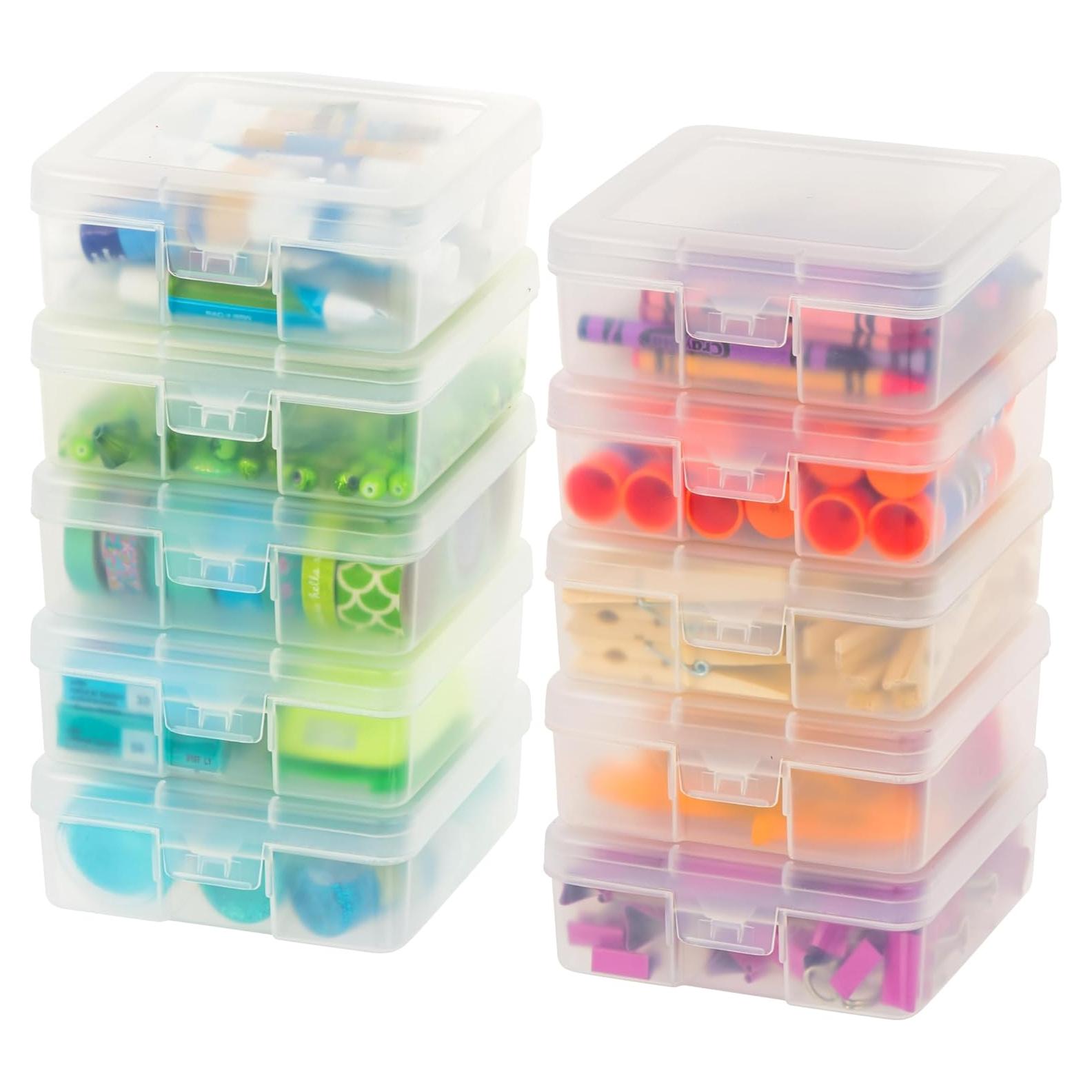 Caja de Almacenamiento IRIS USA 10 Piezas Plástico Transparente