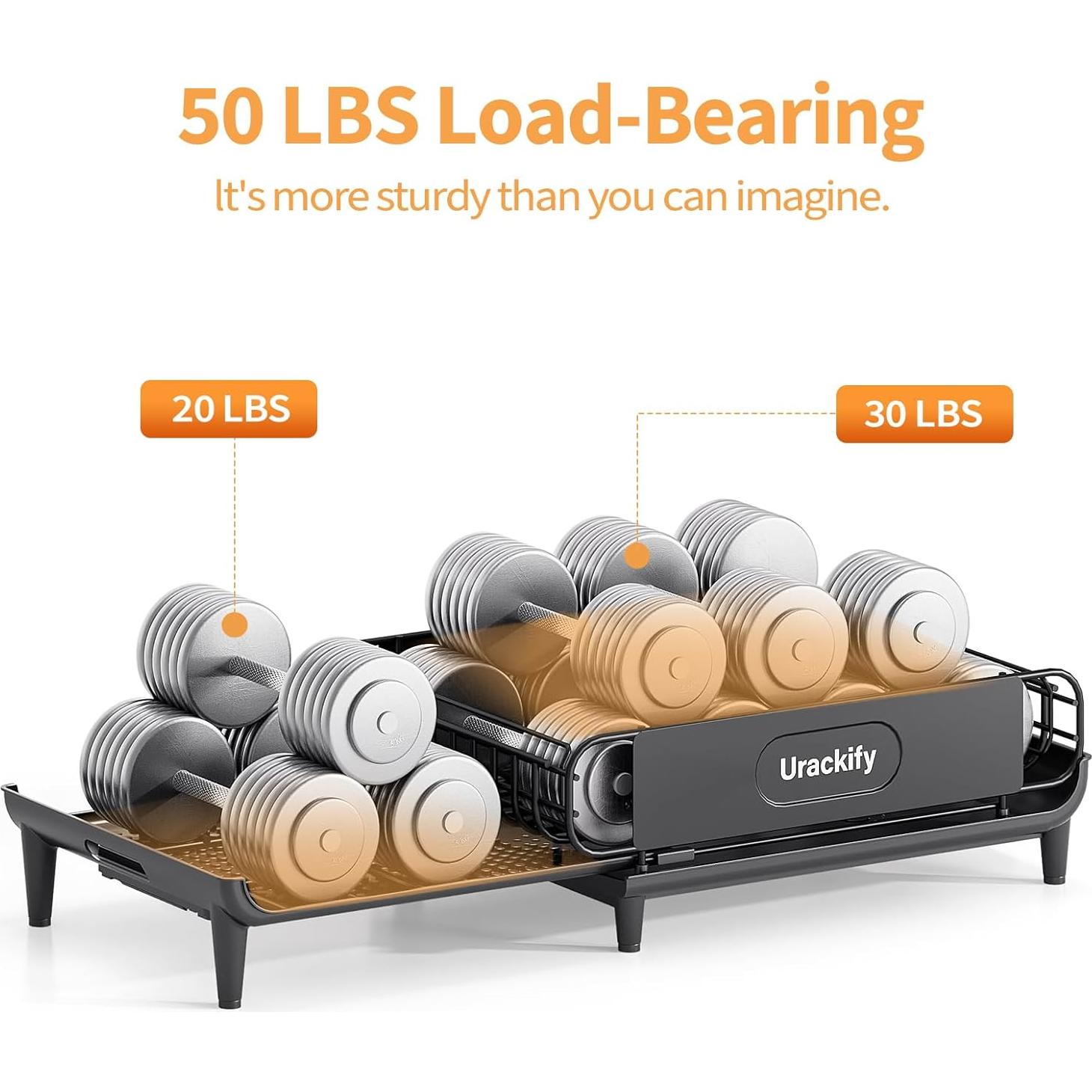 Escurridor de Platos Expandible Urackify con Bandeja Drenaje