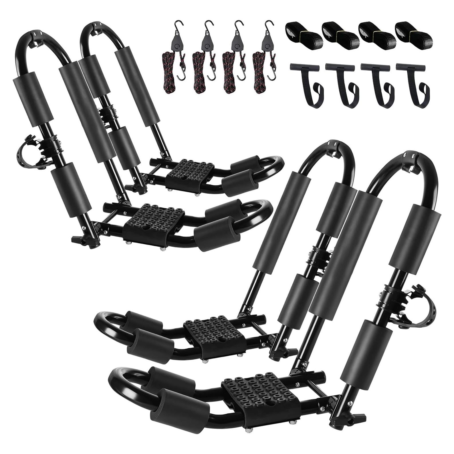 Soporte de Techo Ajustable FORWODE para 2 Kayaks 72,57 kg