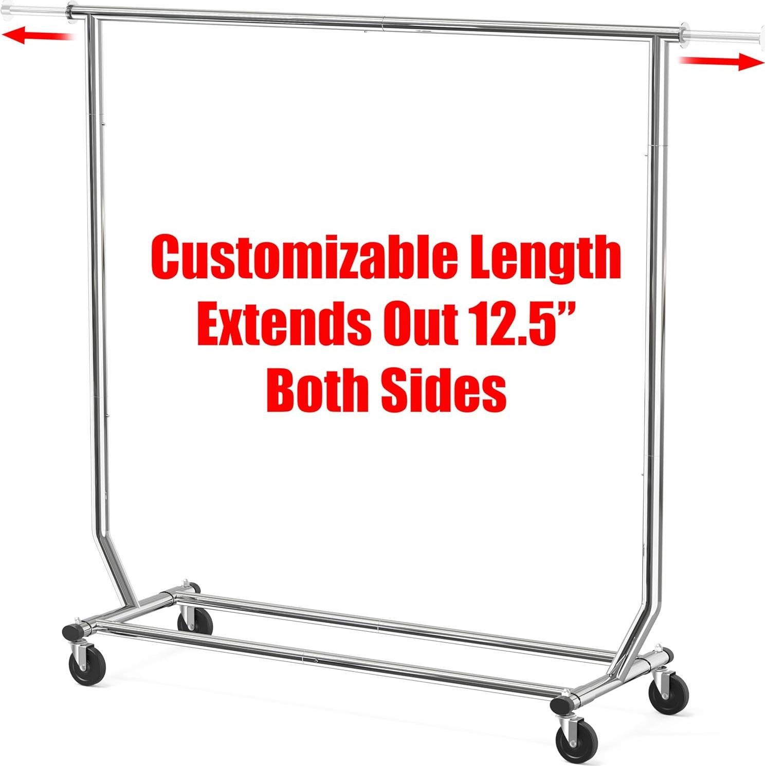 Soporte para Ropa Simple Houseware Cromo 250 lbs Plegable