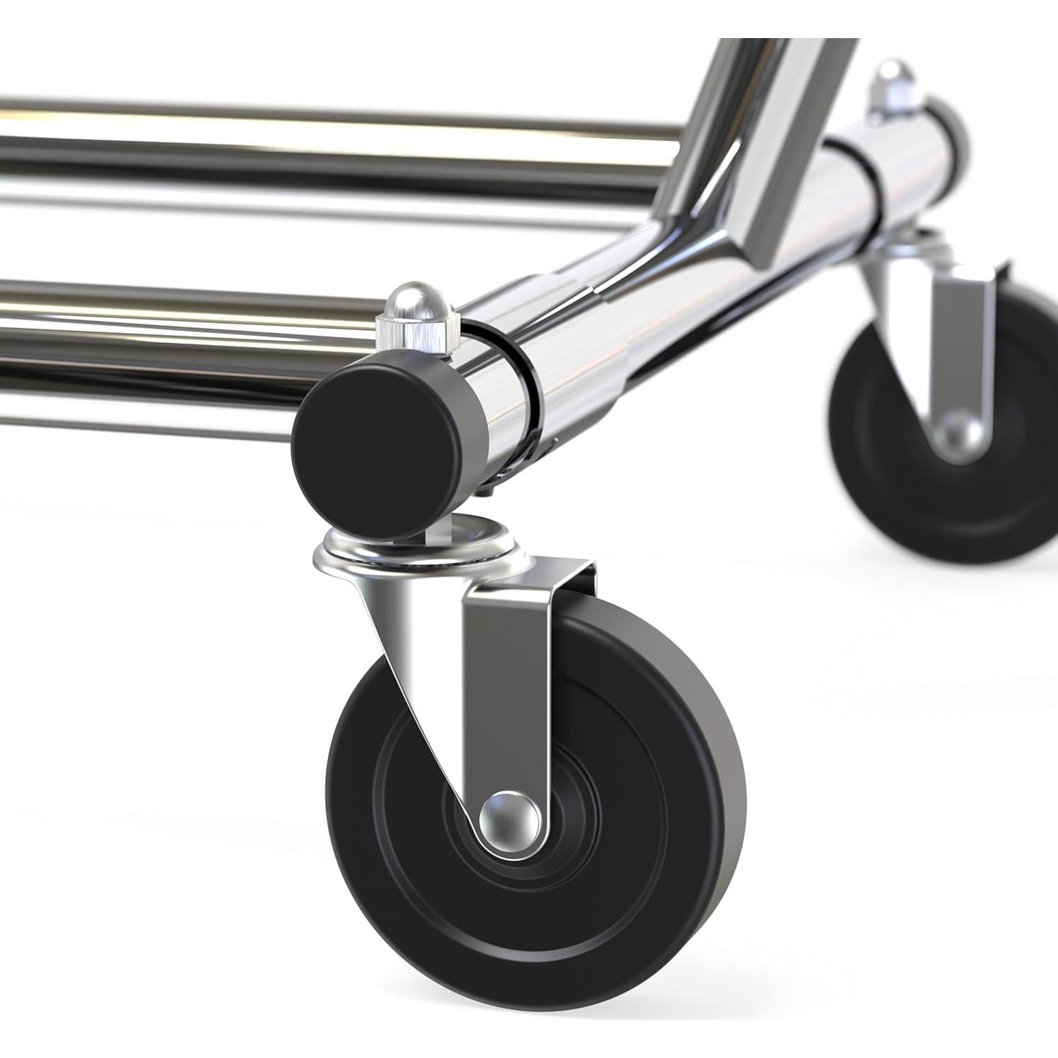 Soporte para Ropa Simple Houseware Cromo 250 lbs Plegable